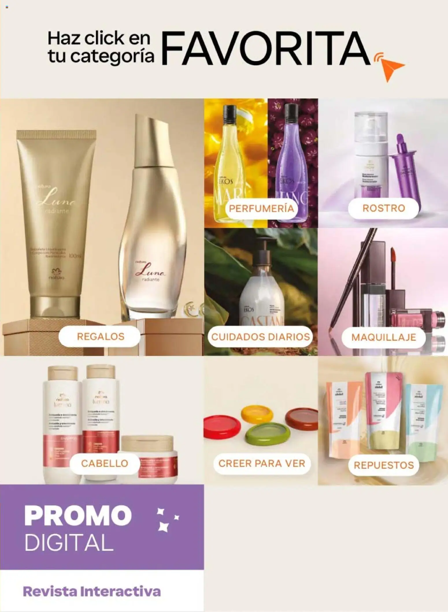 Nuevas ofertas de Natura válidas en toda la República Mexicana desde el 20/02/2026. ¡Encuentra las mejores ofertas en Natura campaña 4 2026! | Página: 5 | Productos: Estante, Radiante, Maquillaje, Revista