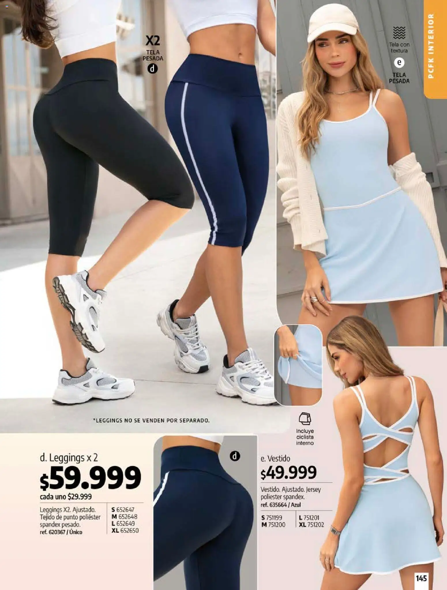Pacifika revista - valida desde el 18/10/2026 | Página: 145 | Productos: Leggings, Vestido