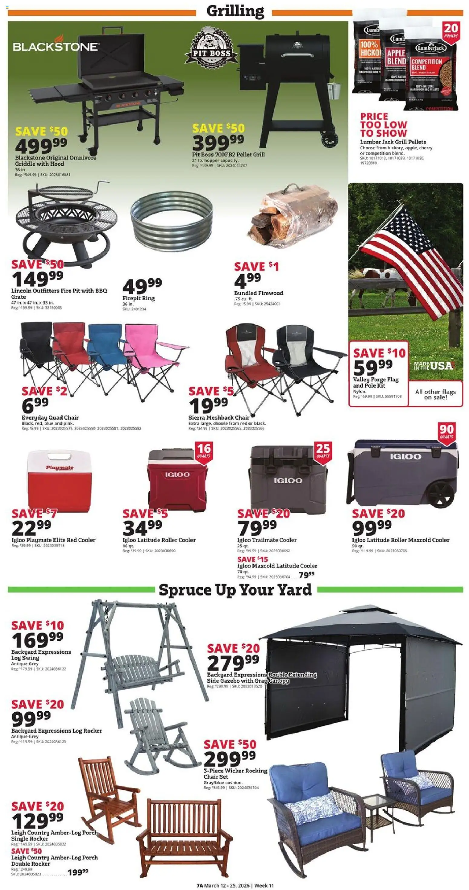 Rural King Weekly Ad - valid from 12.03.2026 | Page: 7 | Products: Grate, Chair, Ring, Griddle