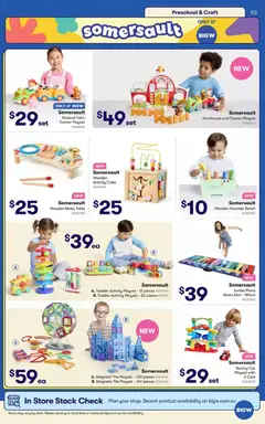 Preview of Big W Catalogue - Toy Sale - valid from 09.06.2026 | Page: 53 | Products: Table, Bench