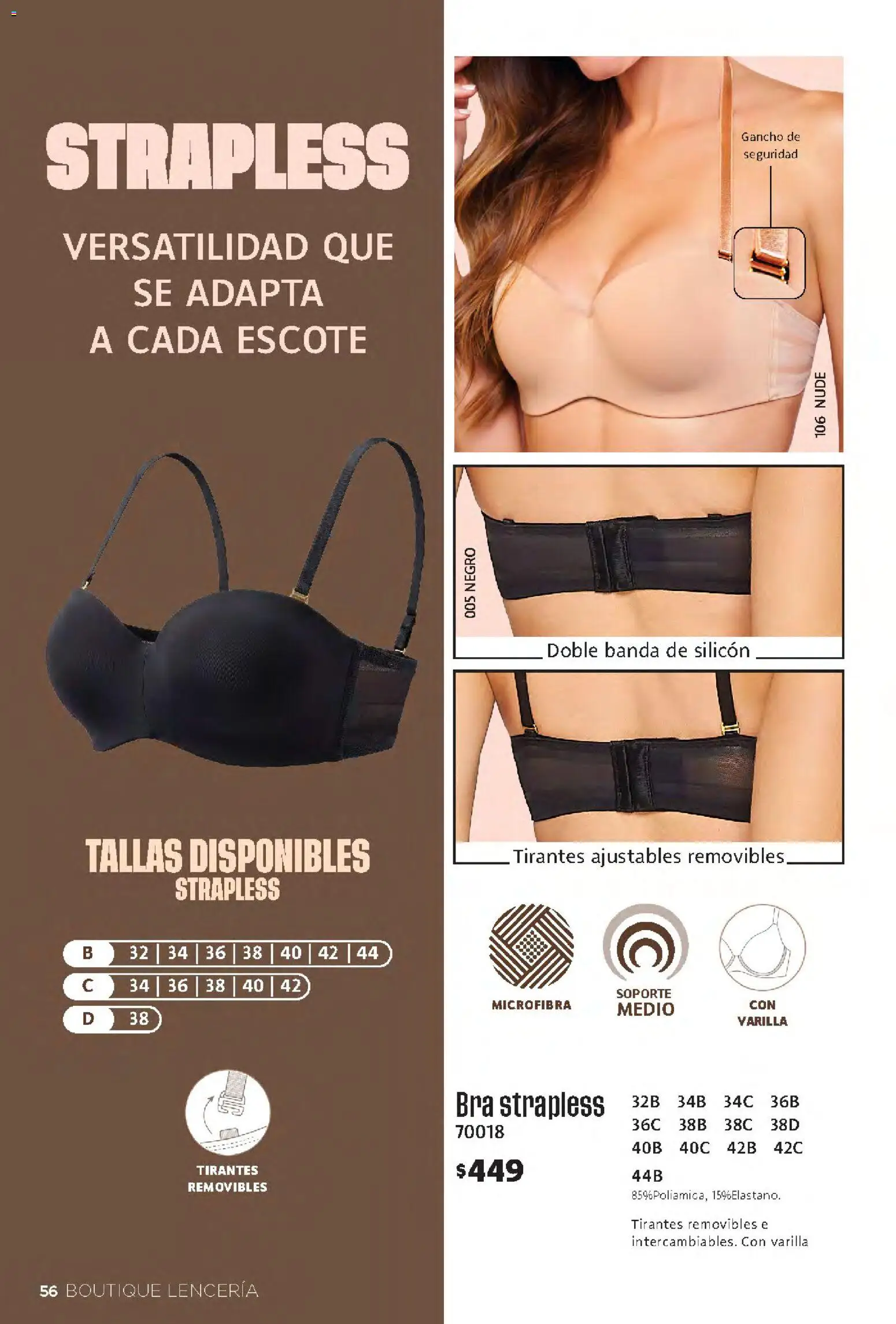 Nuevas ofertas de Ilusión válidas en toda la República Mexicana desde el 01/09/2026. ¡Encuentra las mejores ofertas en Ilusión catálogo Otoño! | Página: 58 | Productos: Tirantes, Lenceria