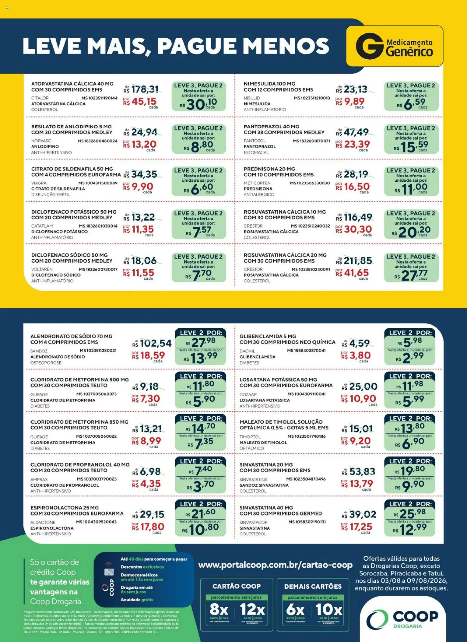 Coop Folheto - válido de 03/08/2026 | Página: 2 | Produtos: Banco