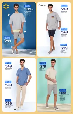 Vista previa de Walmart folleto Colección Verano 2026, nuevo folleto de la tienda, válido en México a partir del 04.06.2026 | Página: 4 | Productos: Traje, Tenis, Playera, Traje de baño
