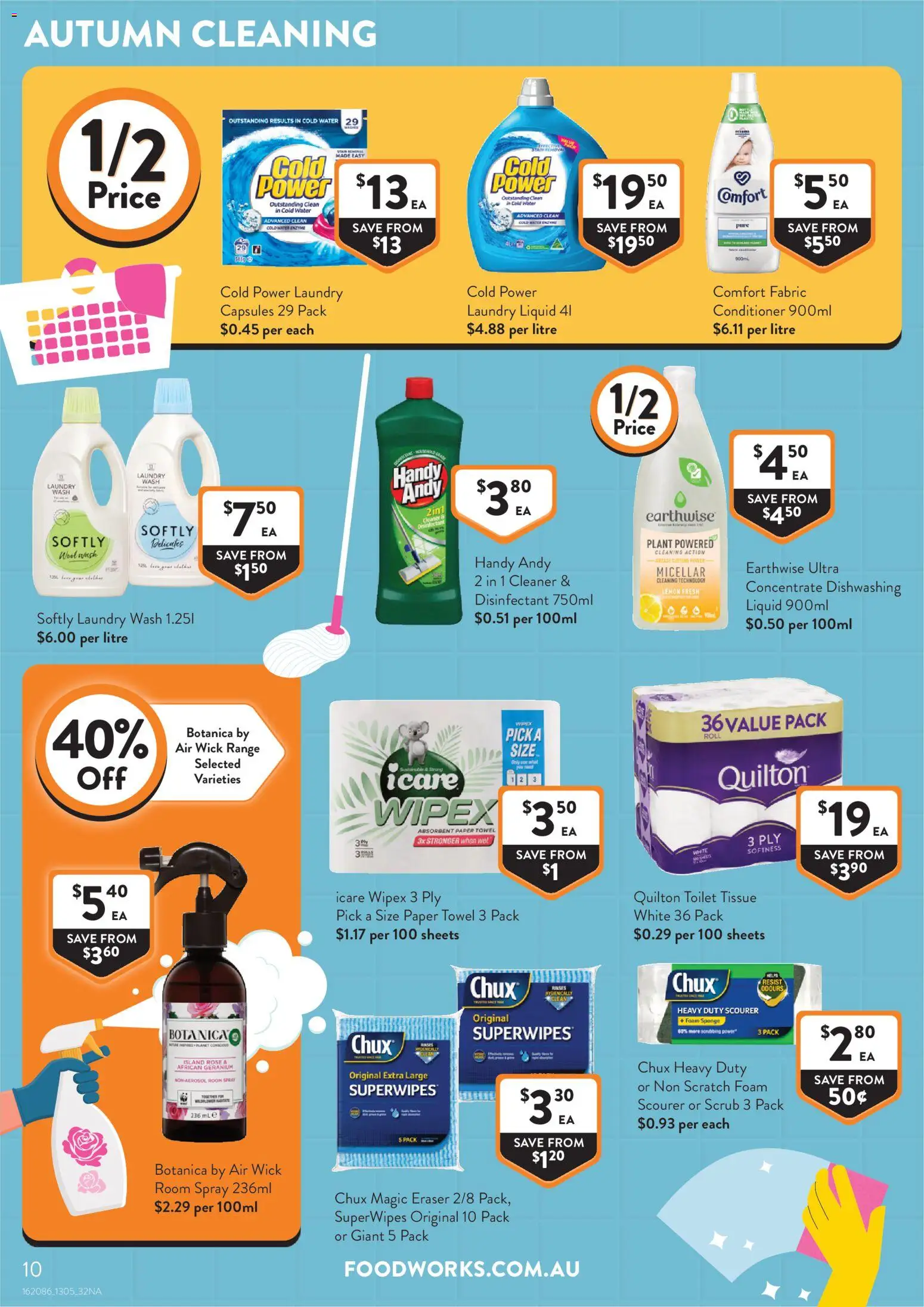 Foodworks catalogue - valid from 13.05.2026 | Page: 10 | Products: Cleaner, Conditioner, Sponge, Lemon