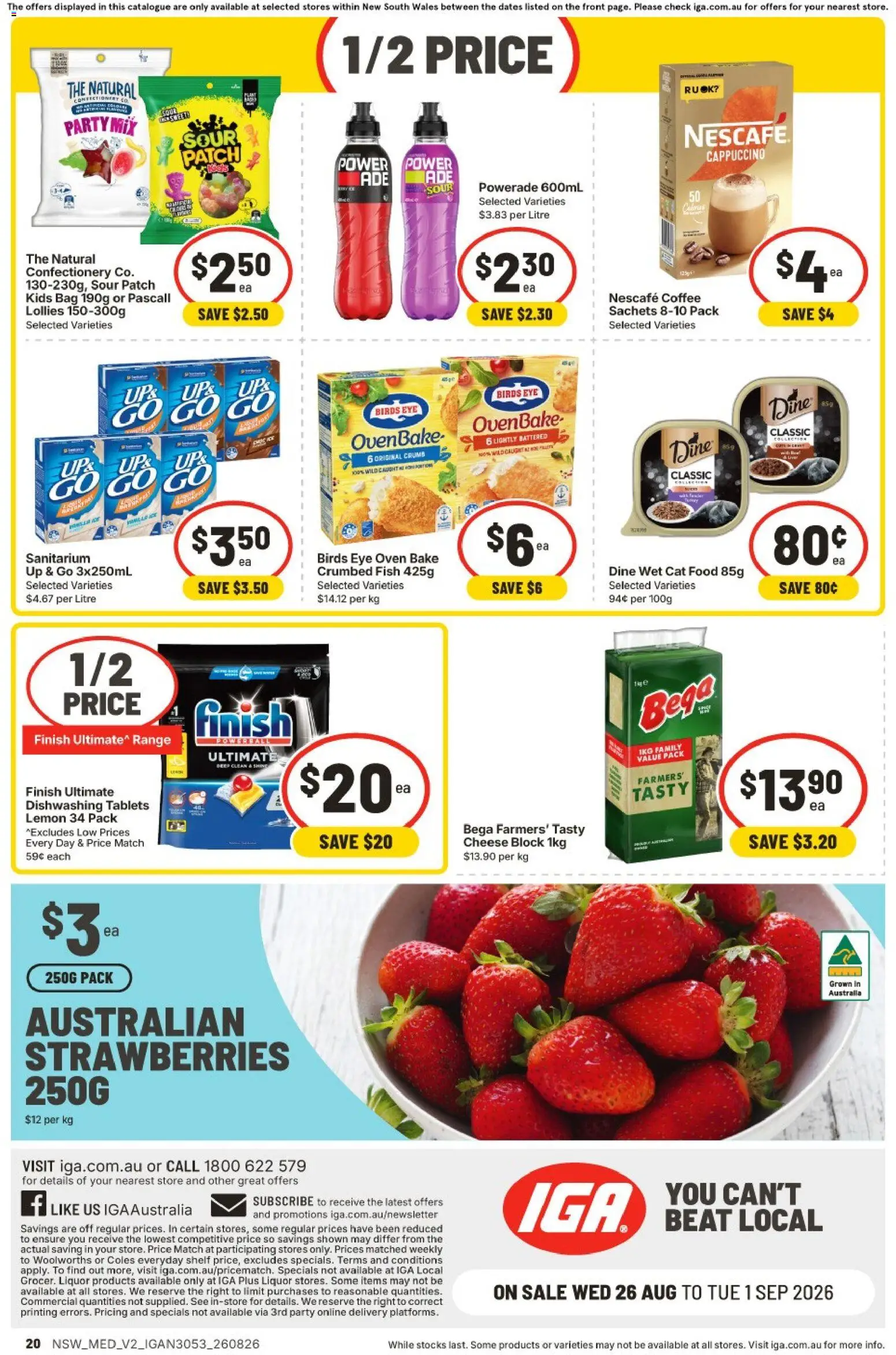 IGA catalogue - valid from 26/08/2026 | Page: 18 | Products: Confectionery, Cheese, Coffee, Nescafe