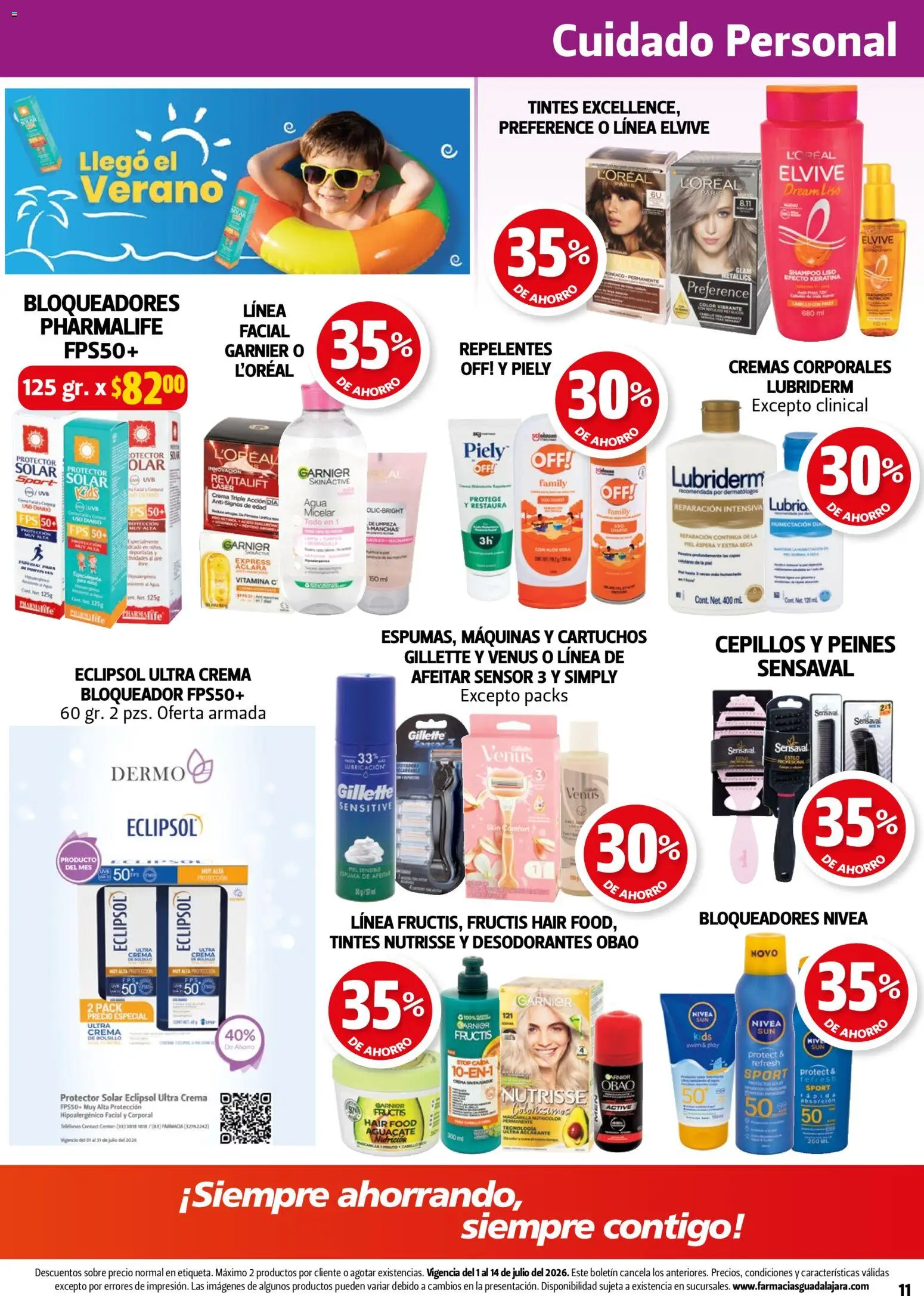 Nuevas ofertas de Farmacia Guadalajara válidas en toda la República Mexicana desde el 01/07/2026. ¡Encuentra las mejores ofertas en Farmacia Guadalajara catálogo! | Página: 11