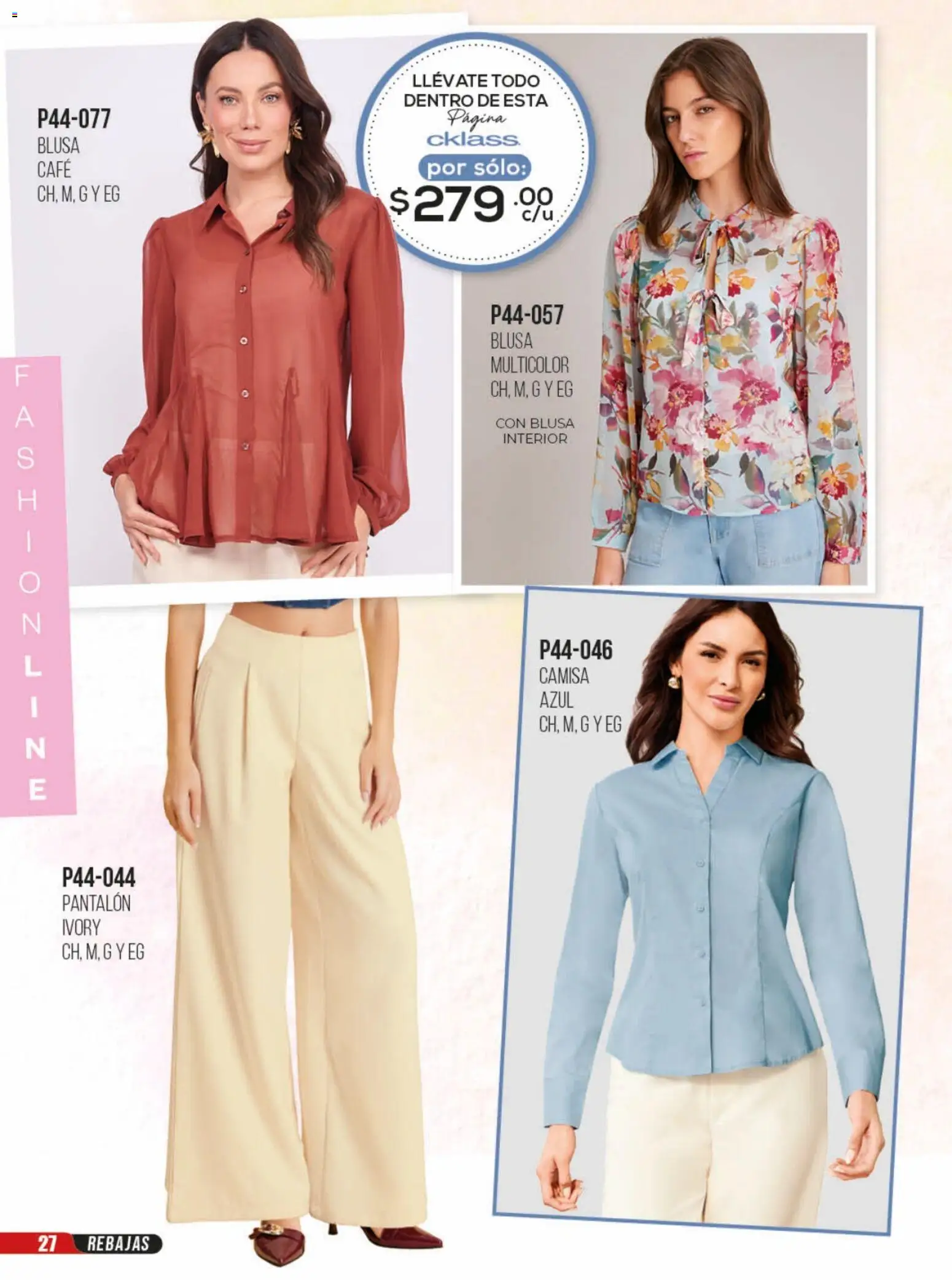Nuevas ofertas de Cklass válidas en toda la República Mexicana desde el 23/06/2026. ¡Encuentra las mejores ofertas en Cklass catálogo Rebajas sobre rebajas ropa! | Página: 28 | Productos: Blusa, Camisa, Café