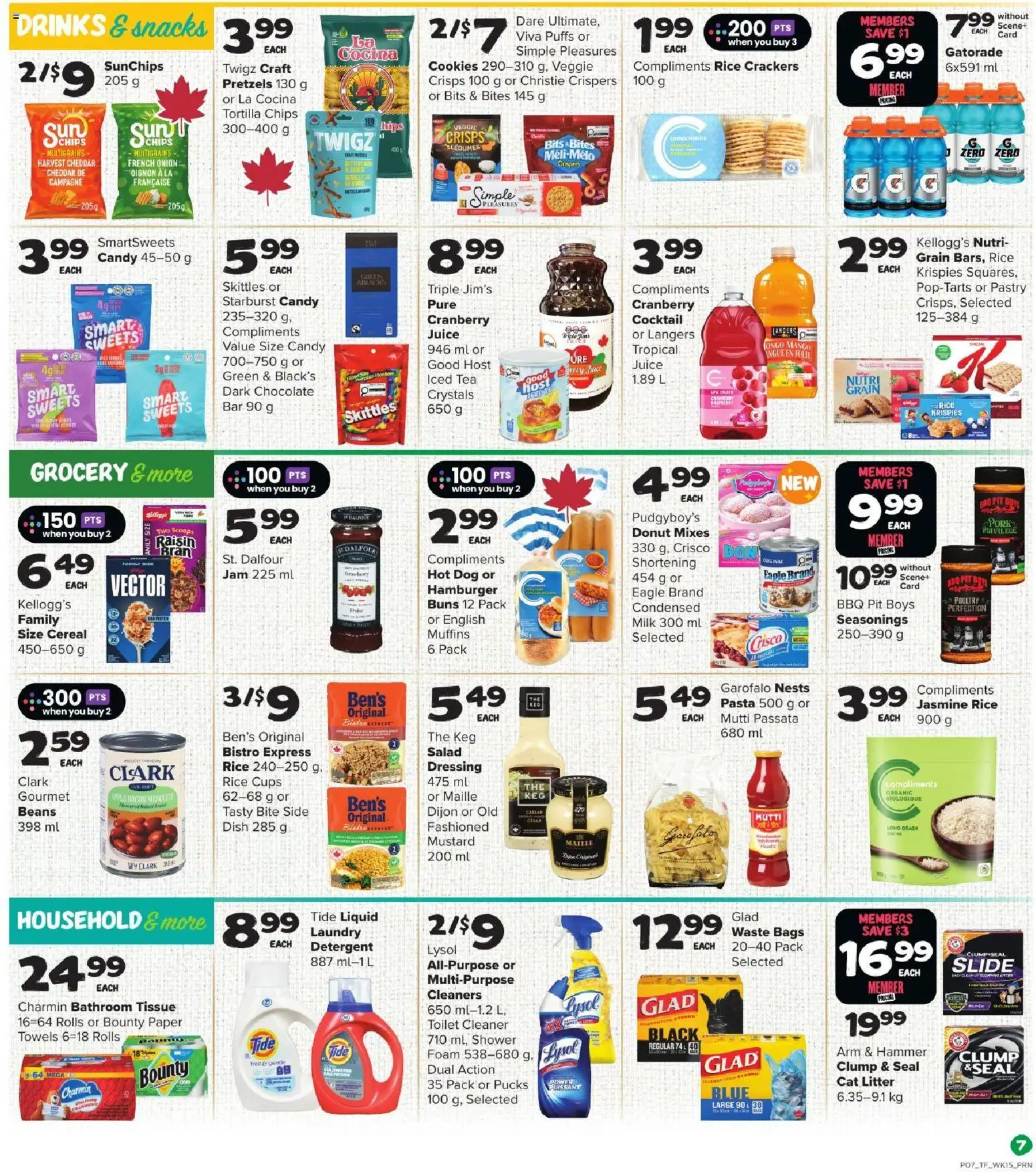 Thrifty Foods flyer valid from Aug 6, 2026 | Page: 9 | Products: Tea, Pasta, Cookies, Salad