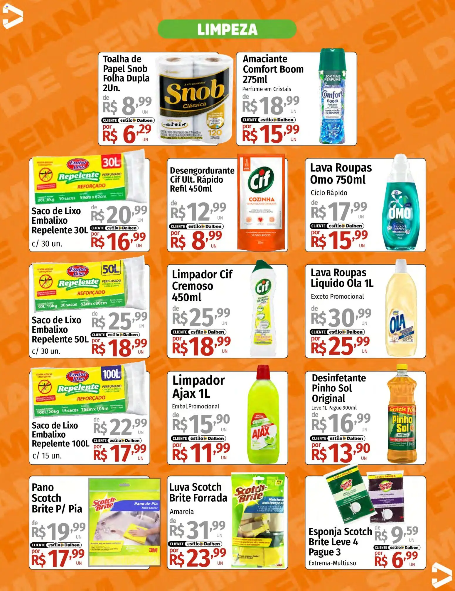 Supermercado Dalben Folheto - válido de 15.05.2026 | Página: 13 | Produtos: Perfume, Esponja, Pia, Desinfetante