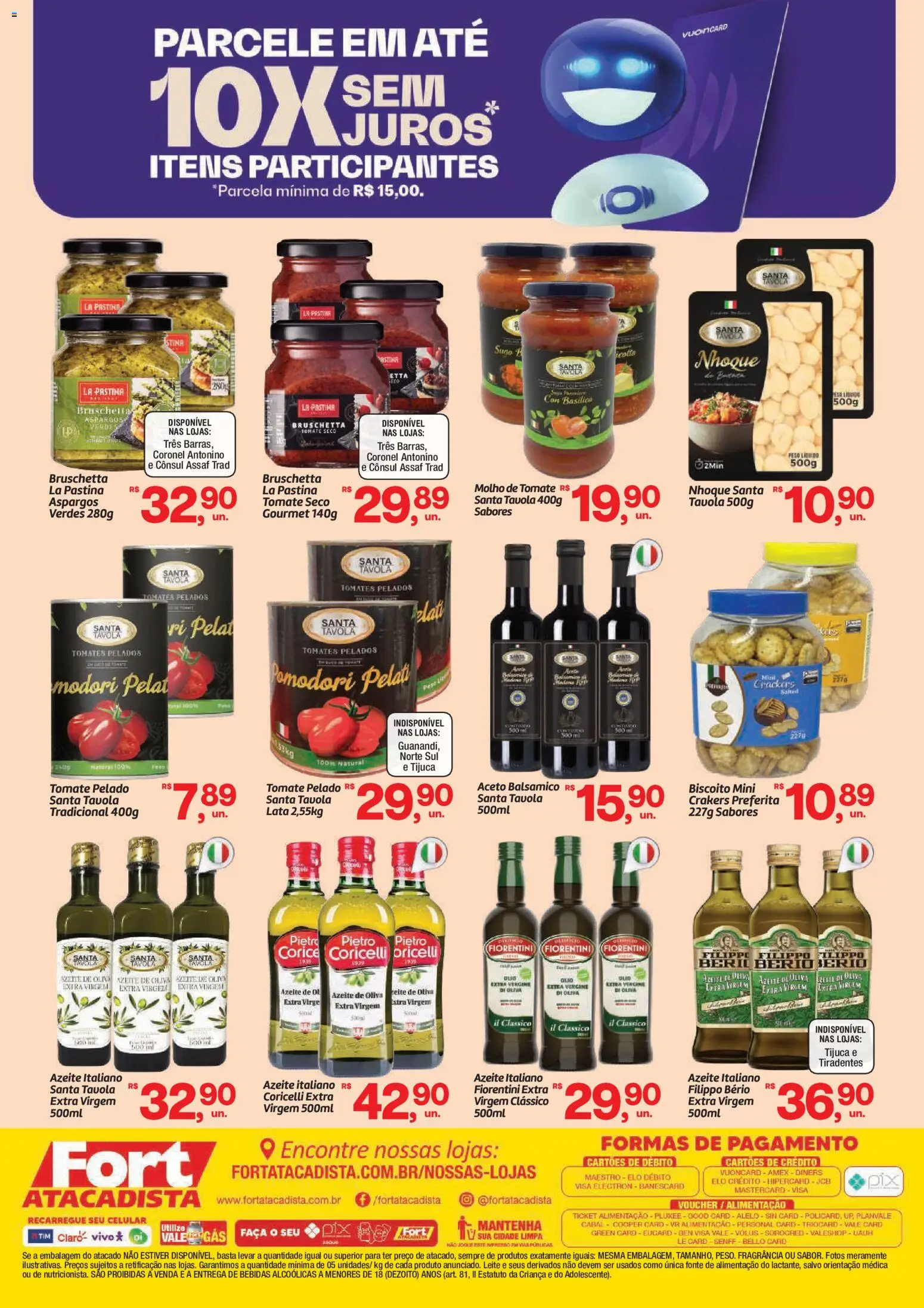 Fort Atacadista Folheto - válido de 13/08/2026 | Página: 2 | Produtos: Biscoito, Molho de tomate, Bebidas, Tomates