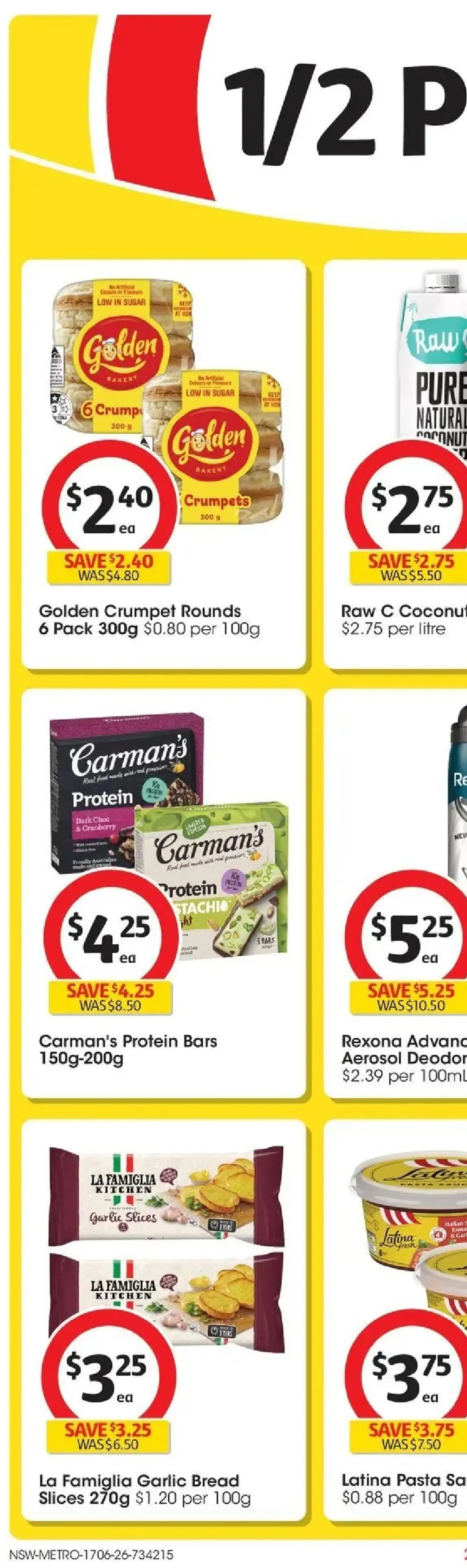 Coles catalogue - valid from 17.06.2026 | Page: 2 | Products: Crumpets, Pasta, Garlic, Bakery
