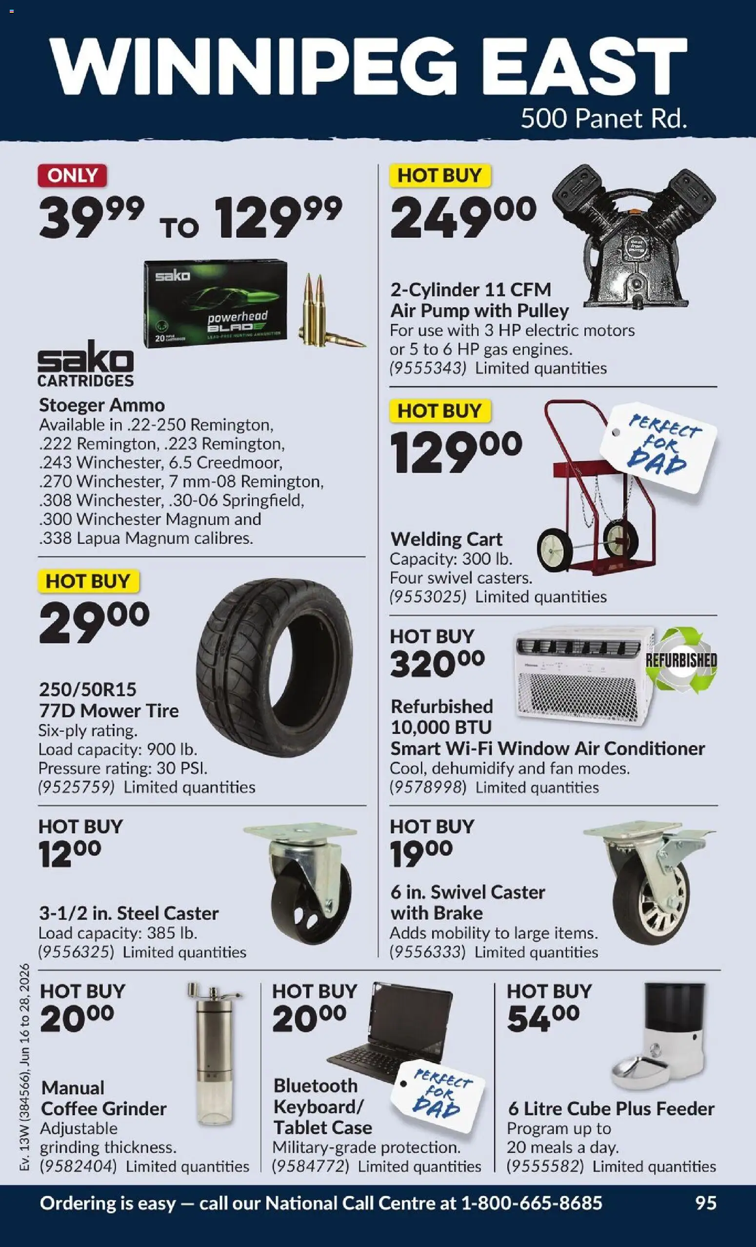 Princess Auto flyer valid from 16.06.2026 | Page: 101 | Products: Tablet, Case, Mower, Coffee