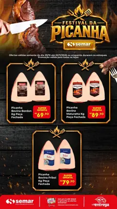 Semar Supermercado ofertas Picanha - Pré-Visualização do folheto da loja Semar Supermercado, válido de 29/10/2026