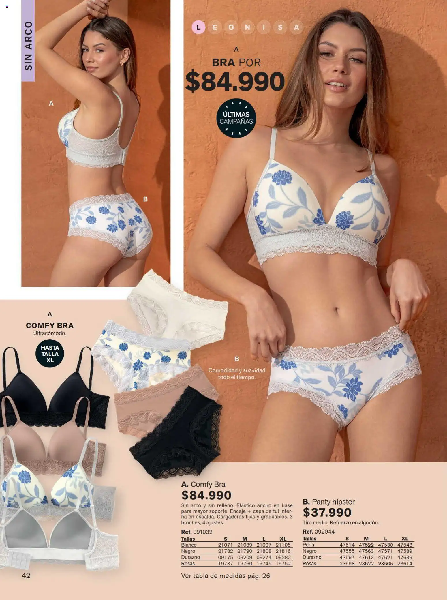 Leonisa revista - valida desde el 15/07/2026 | Página: 42 | Productos: Durazno