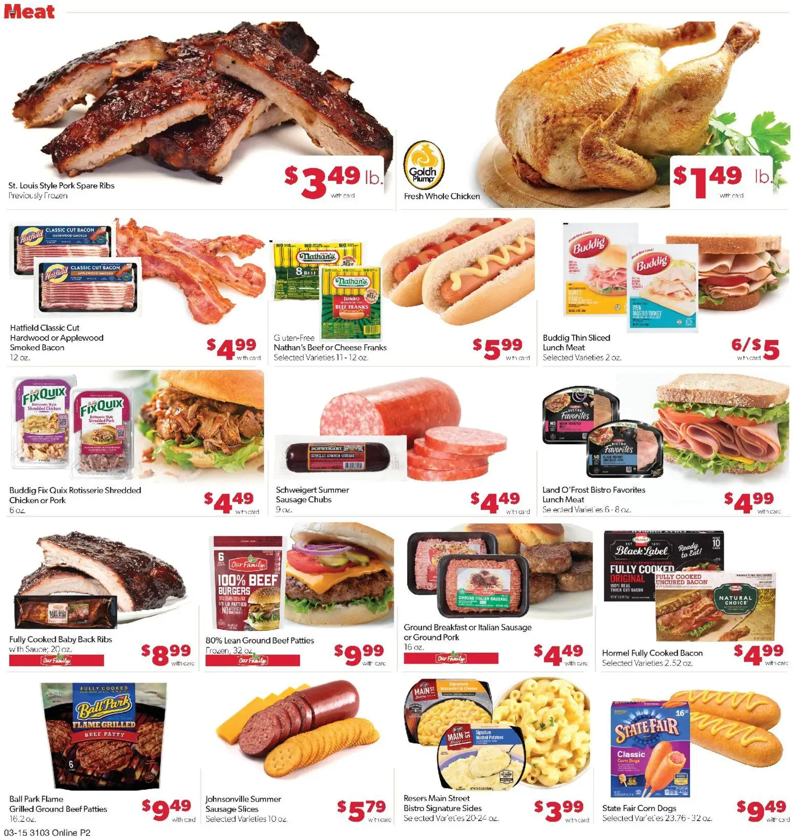 Family Fare Weekly Ad - valid from 15.03.2026 | Page: 6 | Products: Cheese, Pork, Beef, Potatoes