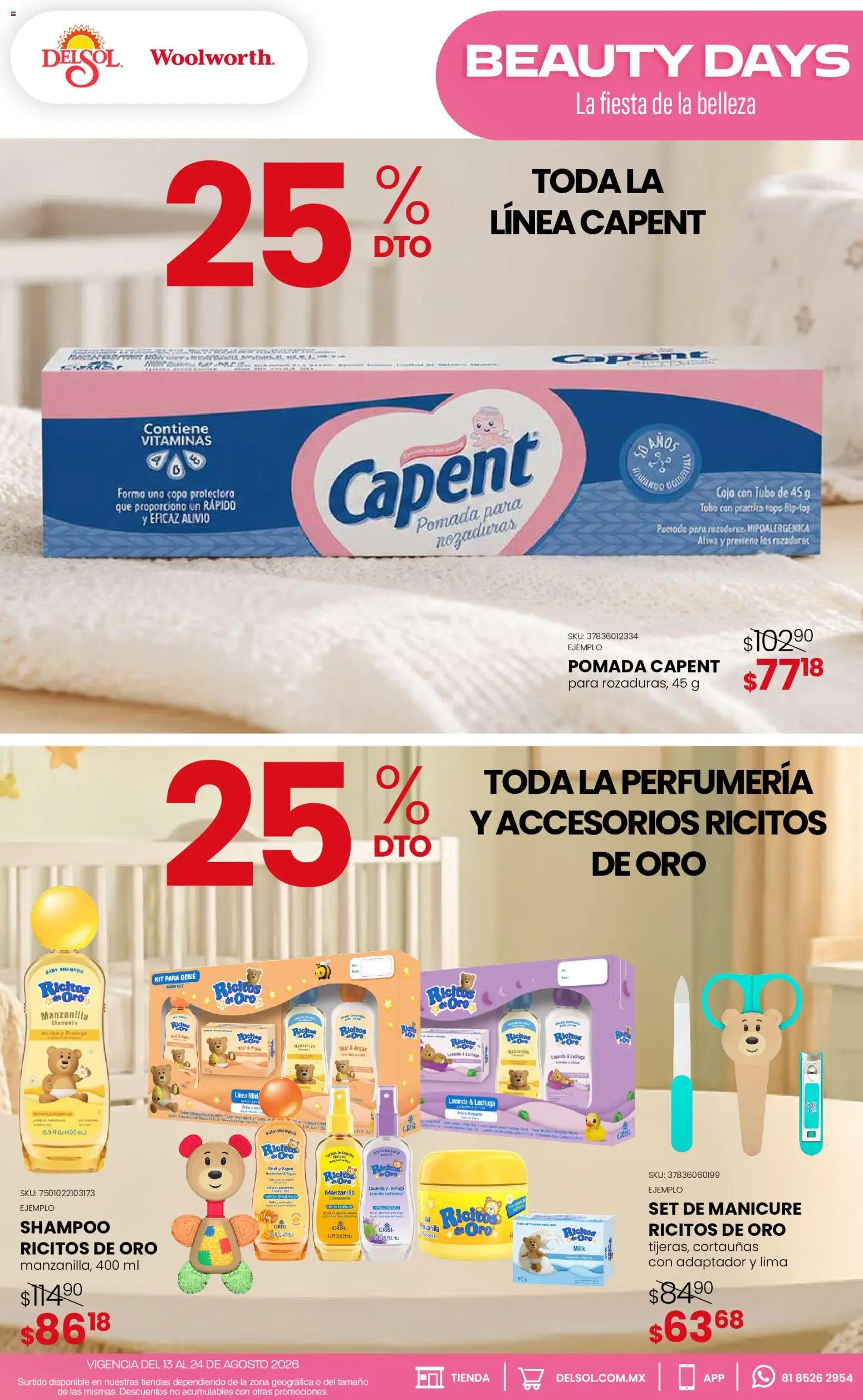Nuevas ofertas de Del Sol y Woolworth válidas en toda la República Mexicana desde el 13/08/2026. ¡Encuentra las mejores ofertas en Del Sol y Woolworth katalog Beauty Days! | Página: 6 | Productos: Lima, Adaptador, Vitaminas, Cortaúñas