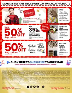 Preview of Fabricland weekly flyer / circulaire from shop Fabricland valid from Aug 1, 2026 | Page: 16