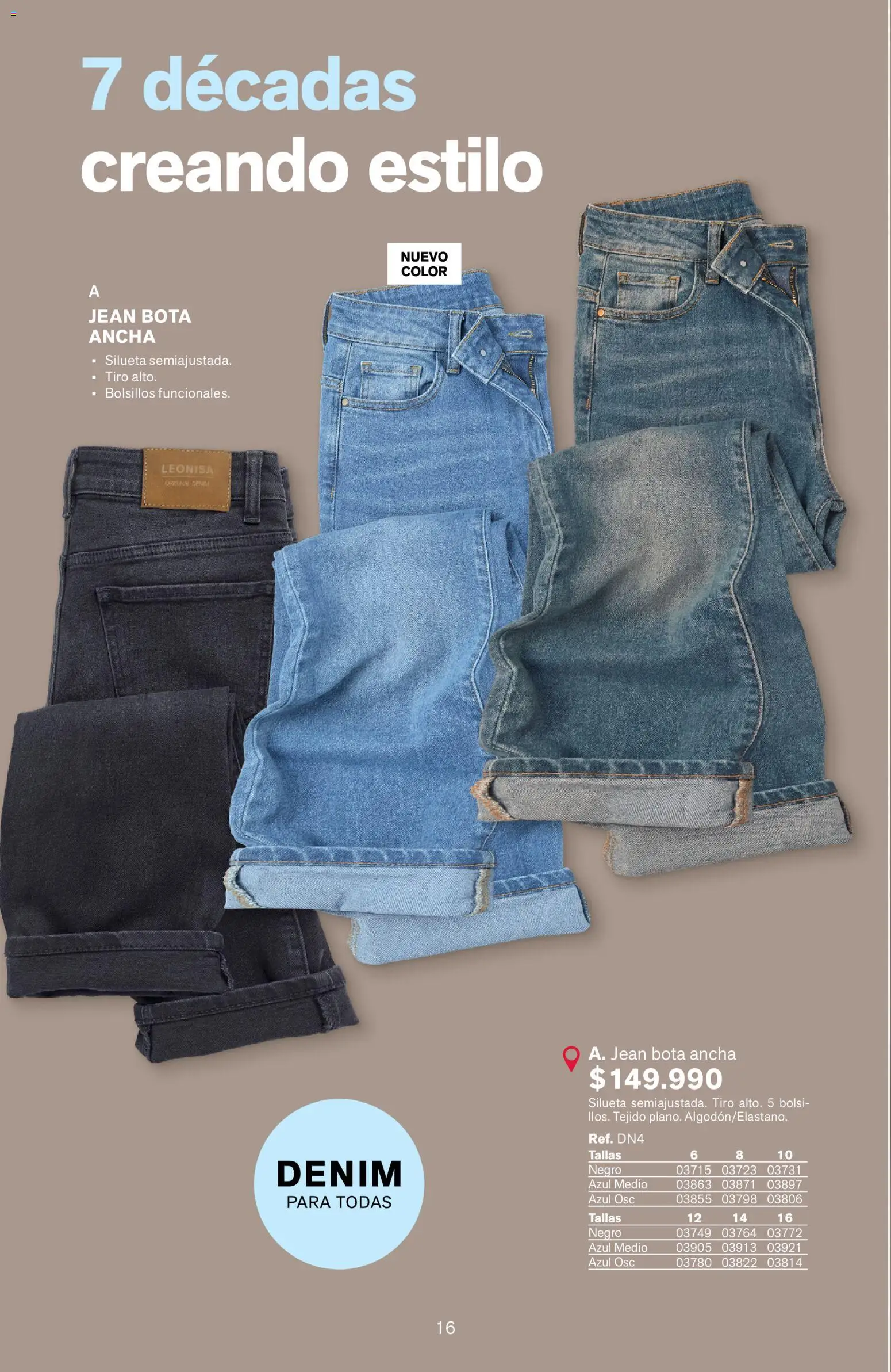 Leonisa revista - valida desde el 15/07/2026 | Página: 16 | Productos: Jean