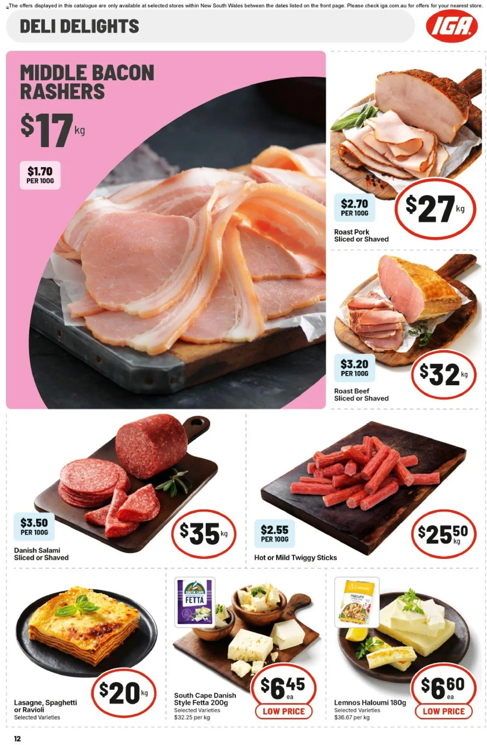 IGA catalogue - valid from 10.06.2026 | Page: 13 | Products: Bacon, Salami, Pork, Beef