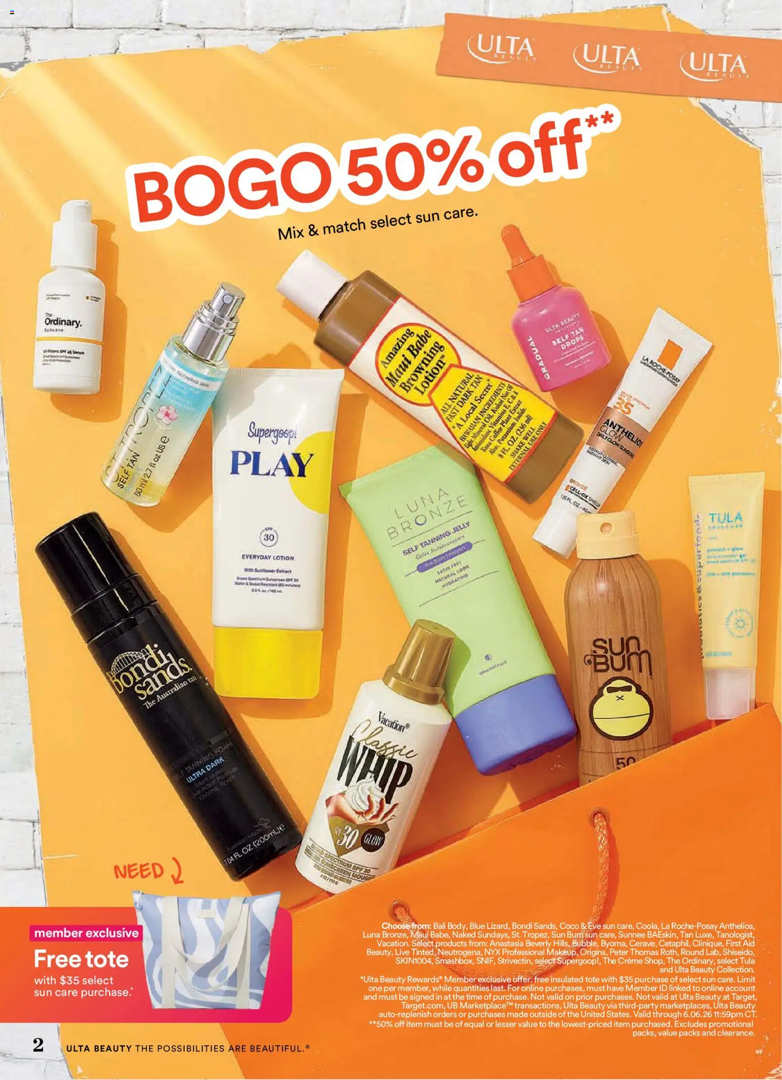 Ulta Beauty Weekly Ad - valid from 17.05.2026 | Page: 2 | Products: Probiotics, Coffee, Sunscreen