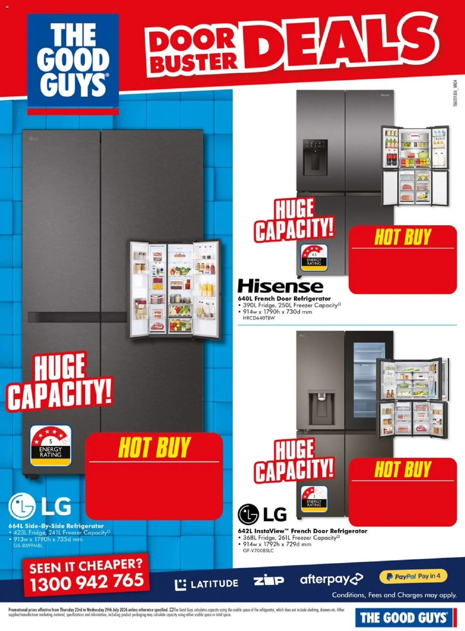The Good Guys catalogue - valid from 23/07/2026 | Page: 10 | Products: Door, Freezer, Refrigerator