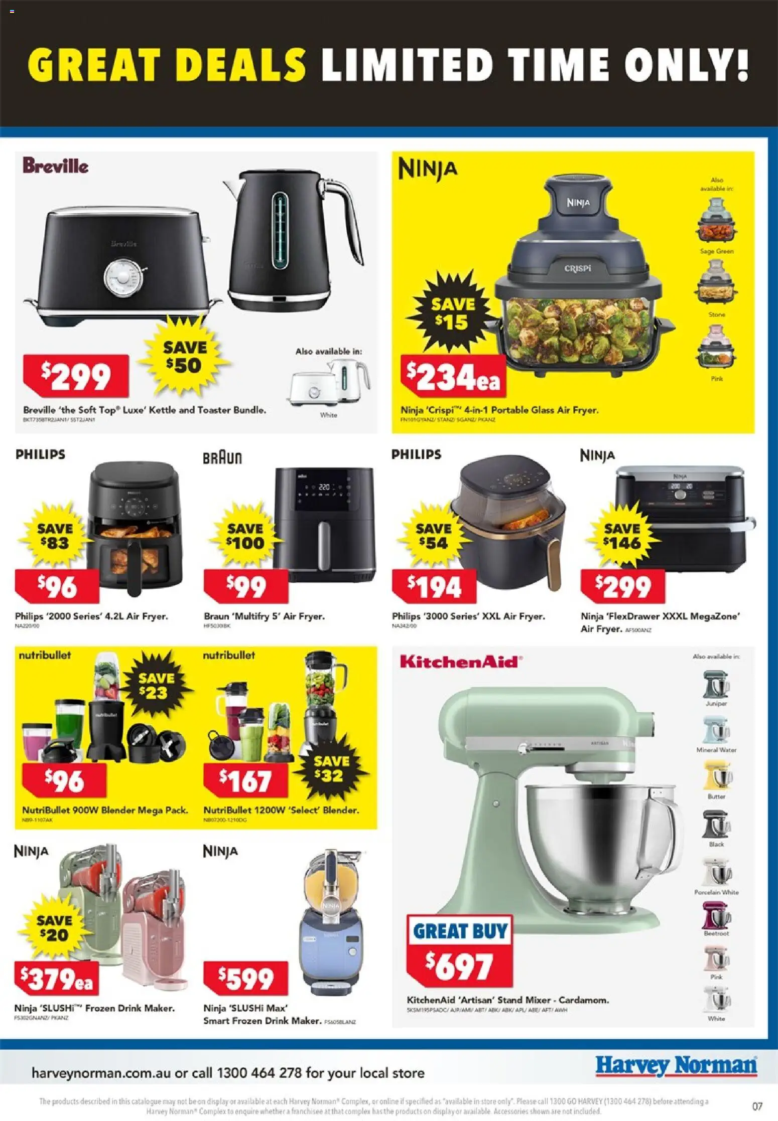 Harvey Norman catalogue - valid from 04.06.2026 | Page: 7 | Products: Accessories, Blender, Portable, Kettle