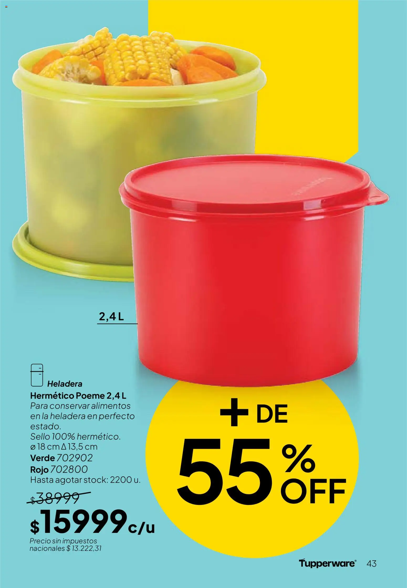 Tupperware Folleto │ válido desde el 10.04.2026 | Página: 44 | Productos: Heladera