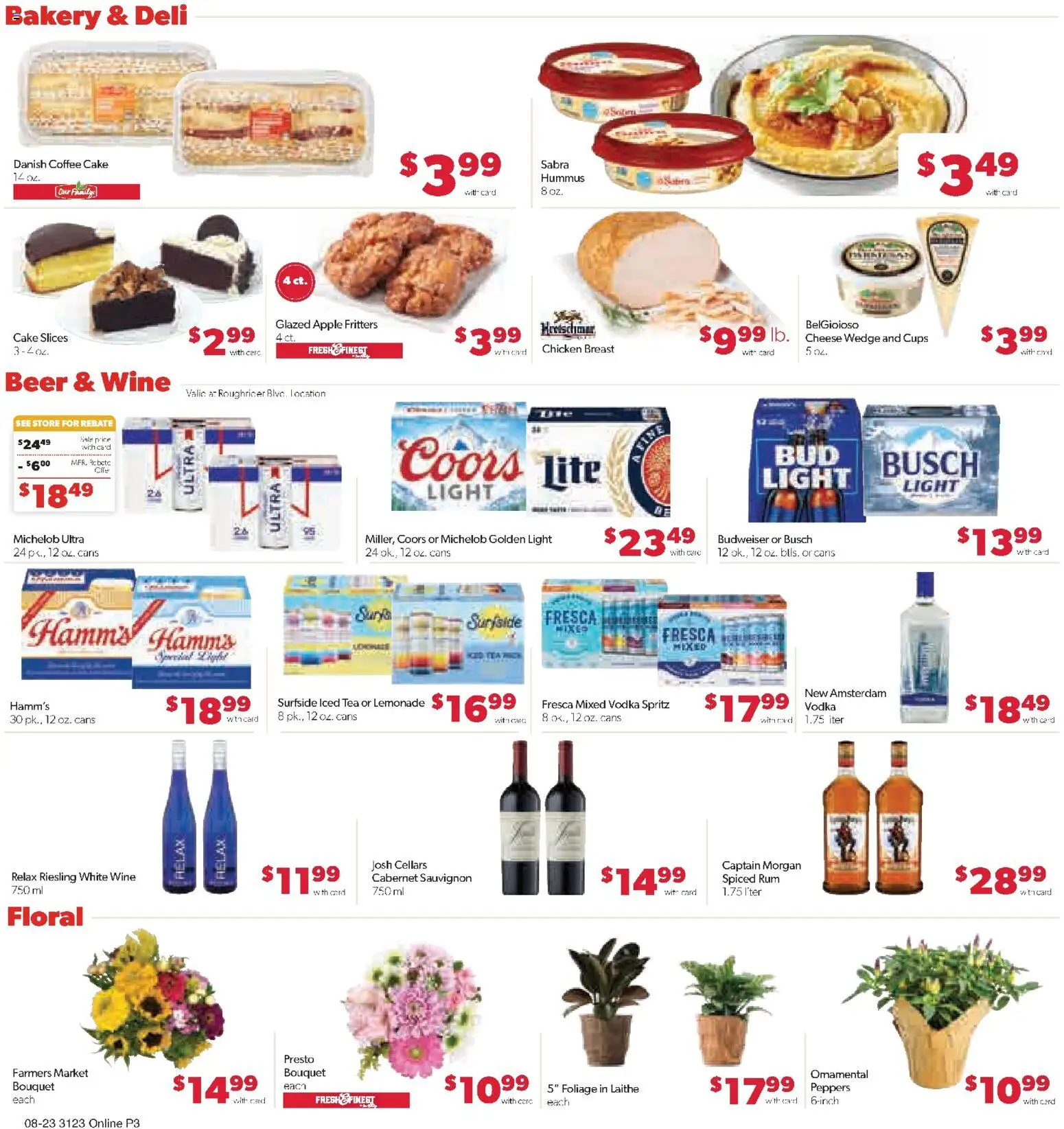 Family Fare Weekly Ad - ND - valid from 08/23/2026 | Page: 10 | Products: Bakery, Chicken, Captain Morgan, Rum