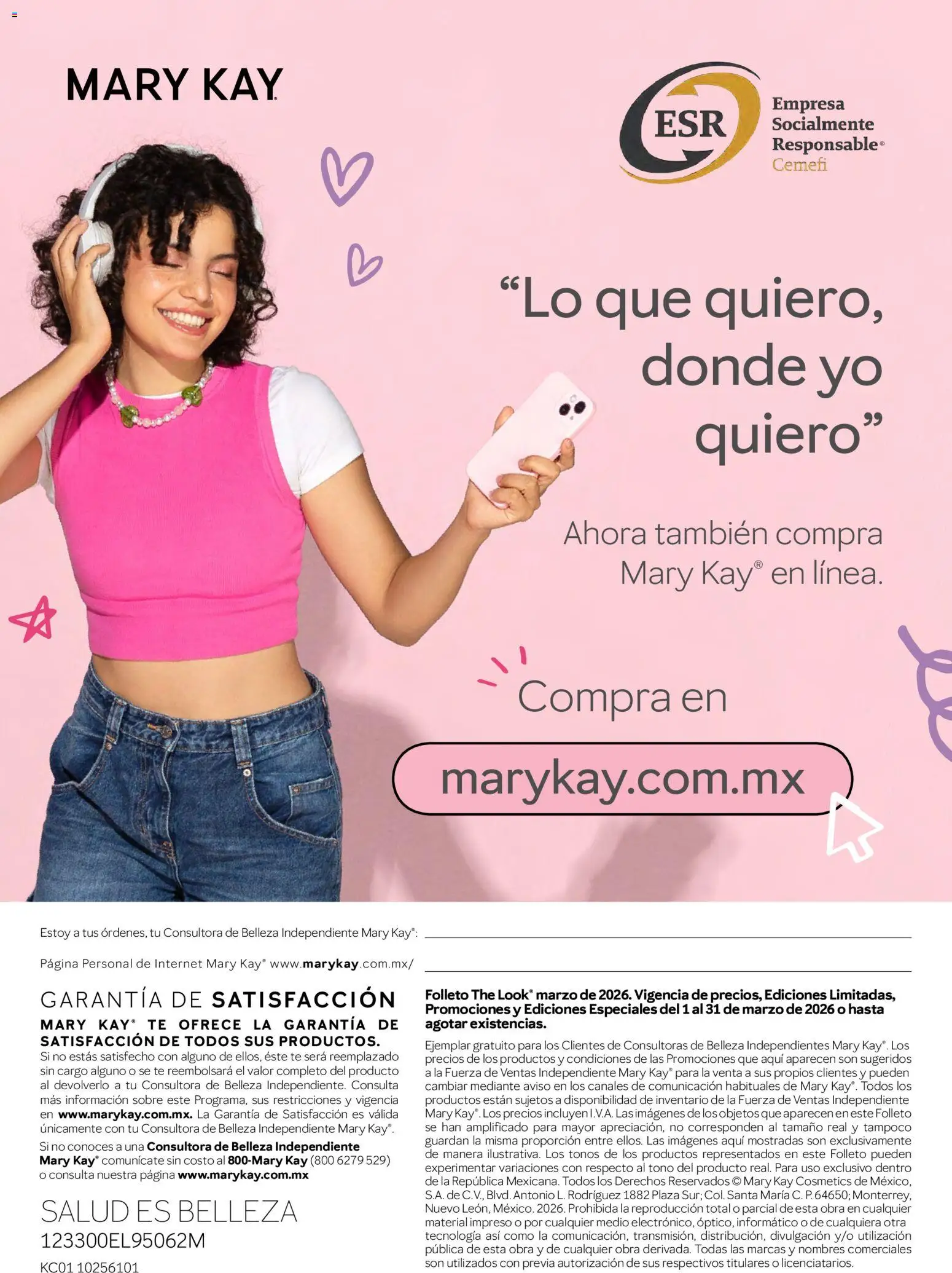 Nuevas ofertas de Mary Kay válidas en toda la República Mexicana desde el 01.03.2026. ¡Encuentra las mejores ofertas en Mary Kay catálogo! | Página: 72 | Productos: Té, Sobre