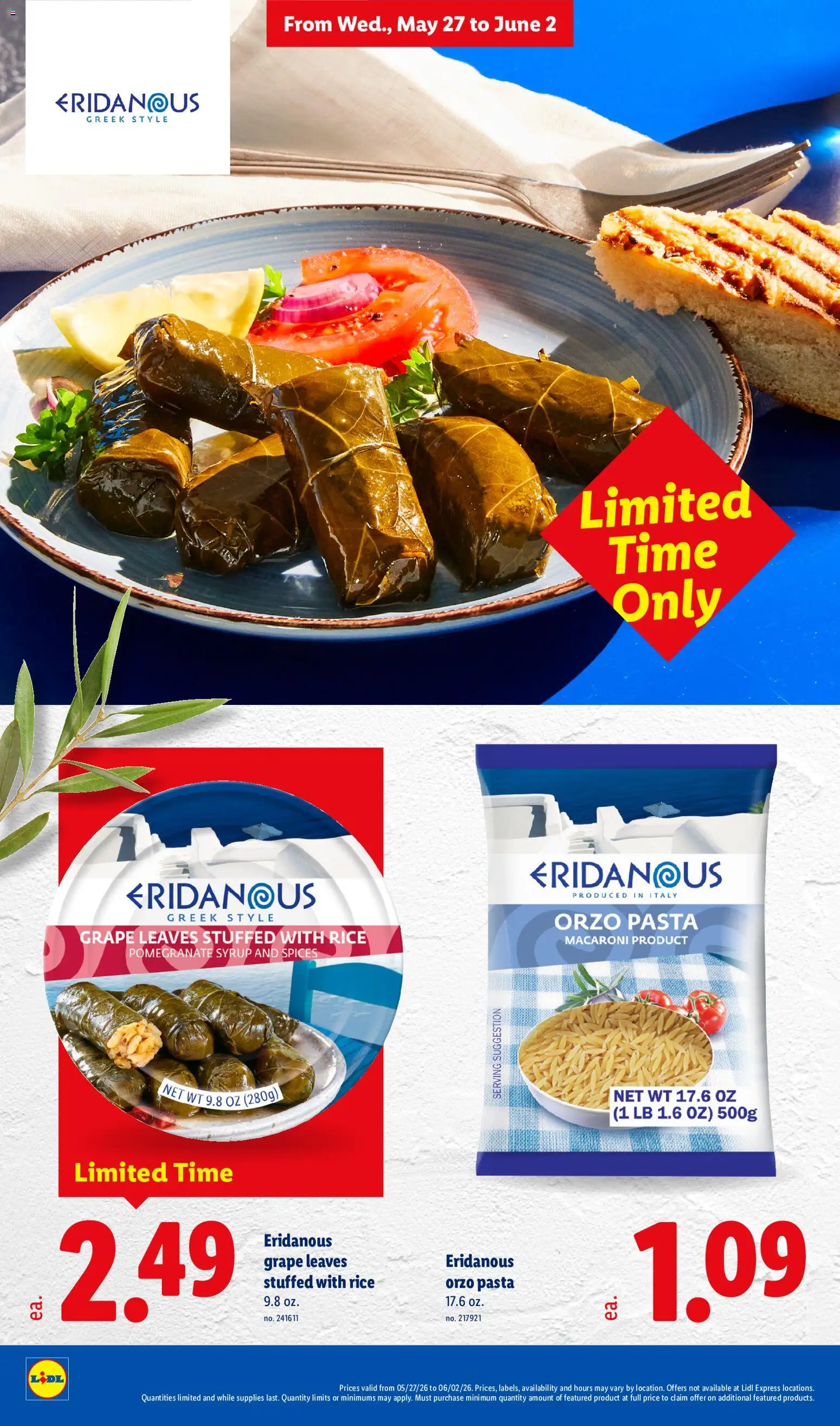 Lidl Weekly Ad - valid from 27.05.2026 | Page: 4 | Products: Rice, Pasta, Spices