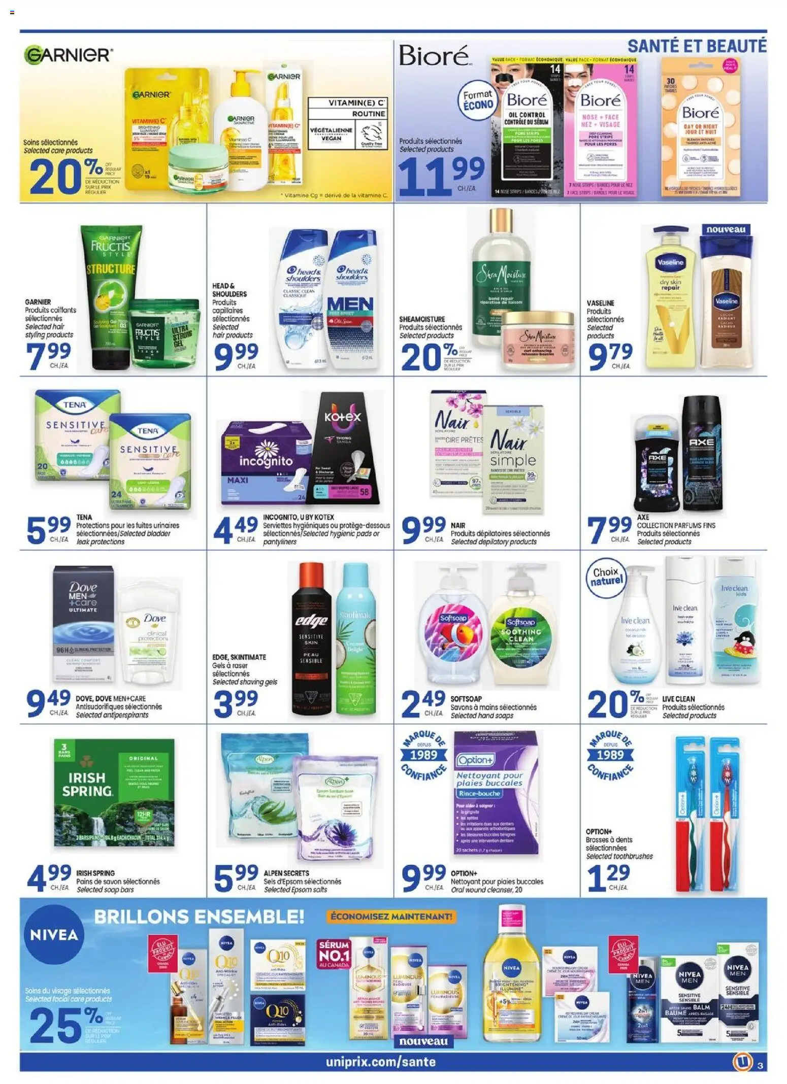 Uniprix flyer valid from 11.06.2026 | Page: 3 | Products: Soap, Oil