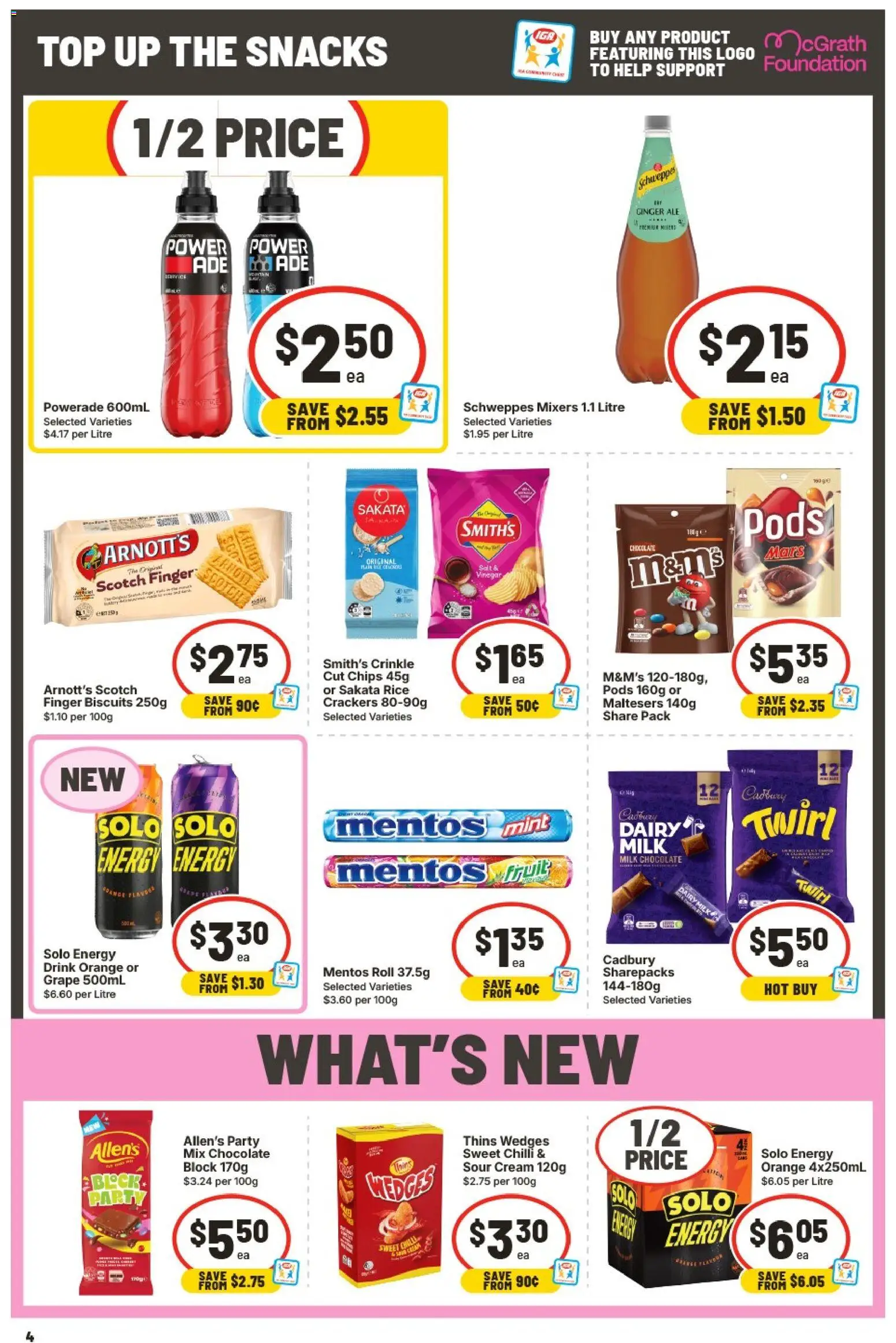 IGA catalogue - valid from 09/09/2026 | Page: 5 | Products: Milk, Energy drink, Biscuits, Chilli