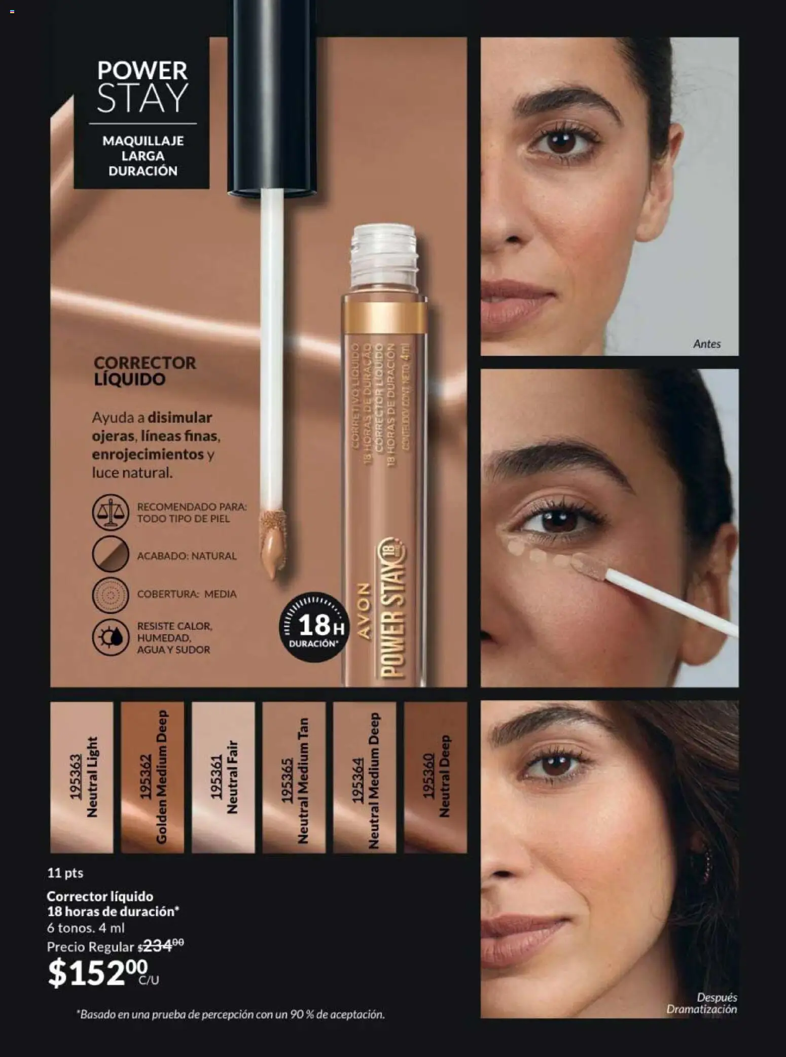 Nuevas ofertas de AVON válidas en toda la República Mexicana desde el 20/02/2026. ¡Encuentra las mejores ofertas en AVON campaña 4 2026! | Página: 34 | Productos: Agua, Maquillaje, Corrector