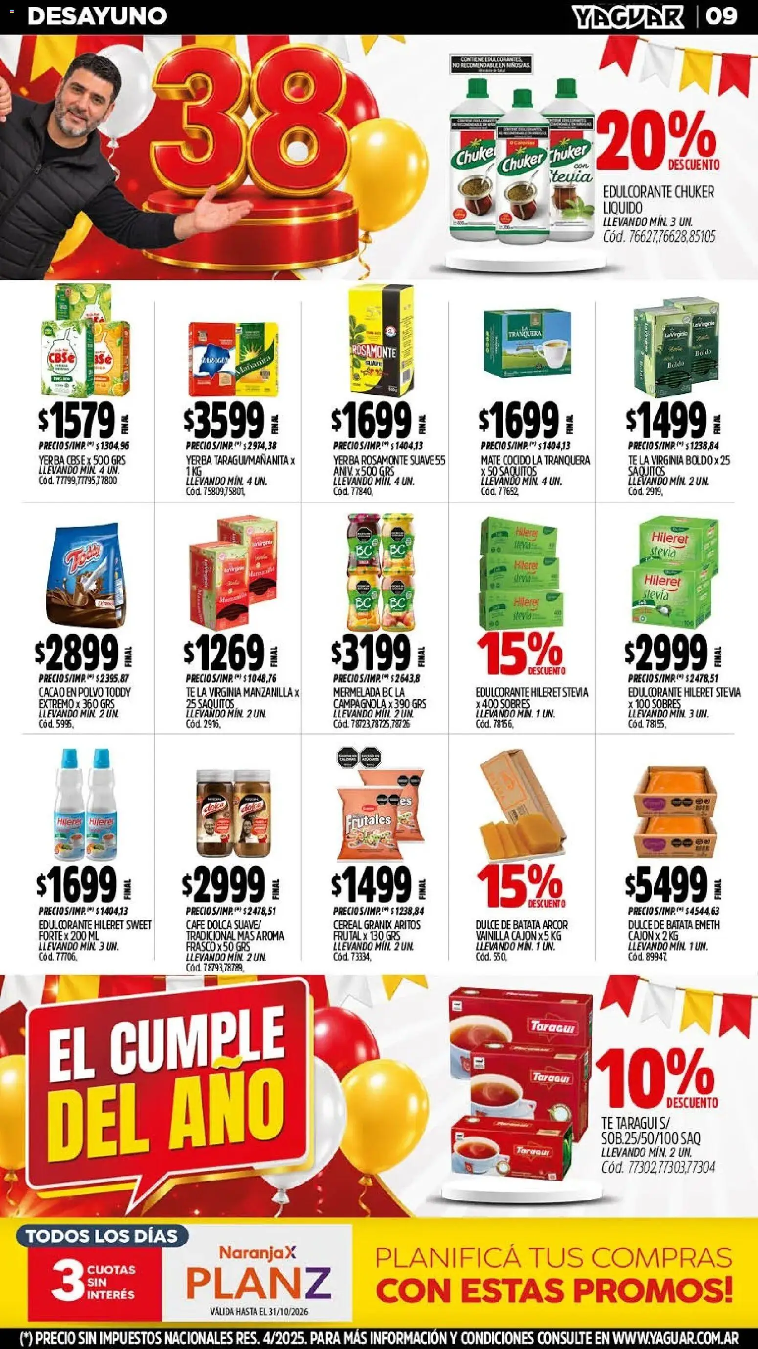 Yaguar - Oferta Semanal Mar del Plata │ válido desde el 19/10/2026 | Página: 10