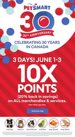 Preview of Petsmart weekly flyer / circulaire from shop Petsmart valid from 01.06.2026