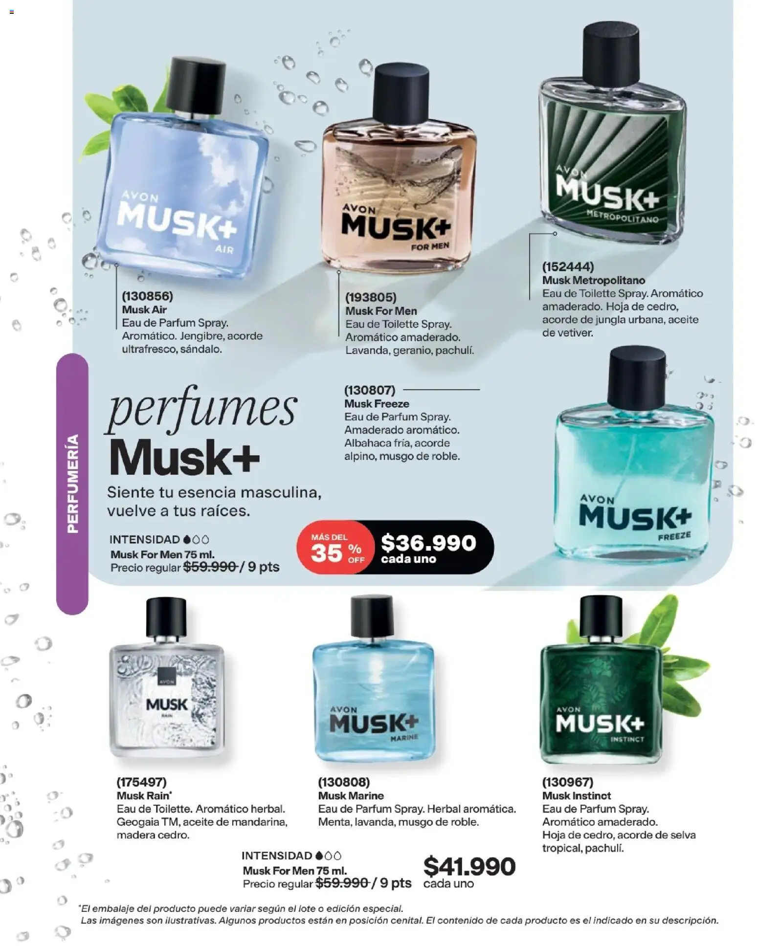 Avon revista - valida desde el 15/07/2026 | Página: 81 | Productos: Perfumes, Eau de toilette, Hoja, Aceite