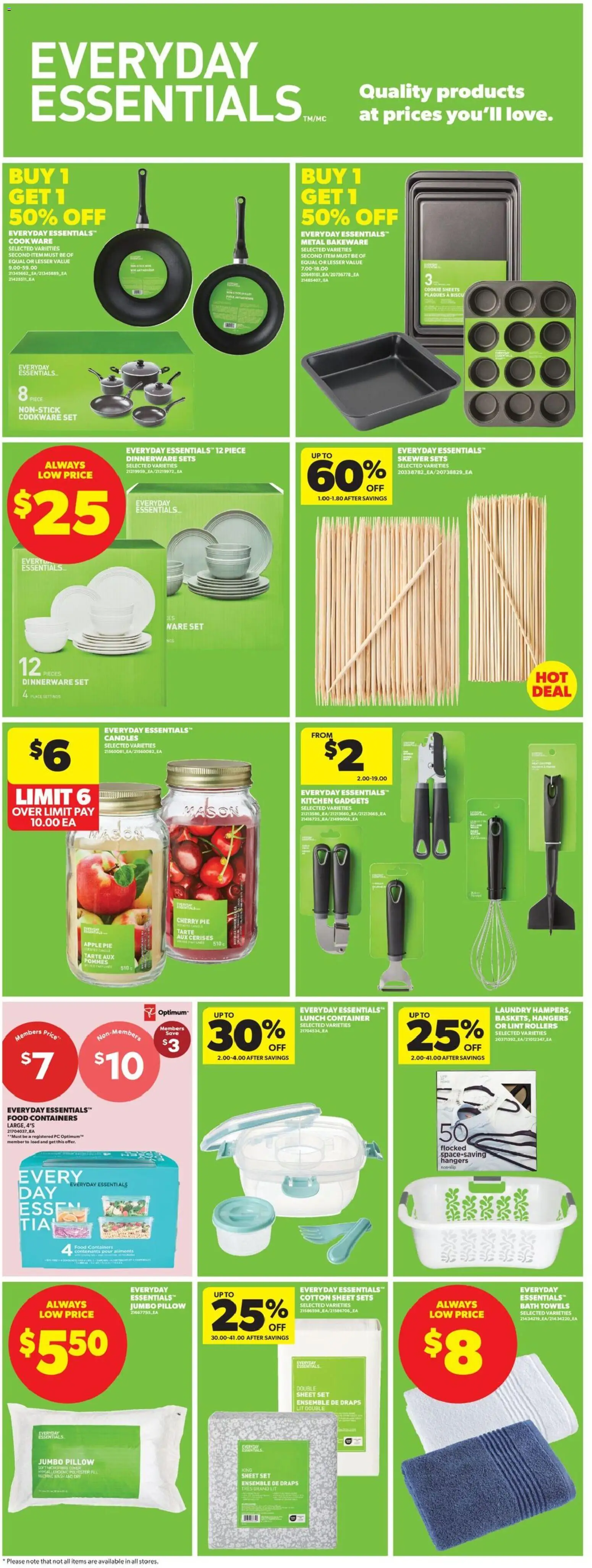 Real Canadian Superstore flyer valid from Aug 6, 2026 | Page: 12 | Products: PC, Pillow, Bath