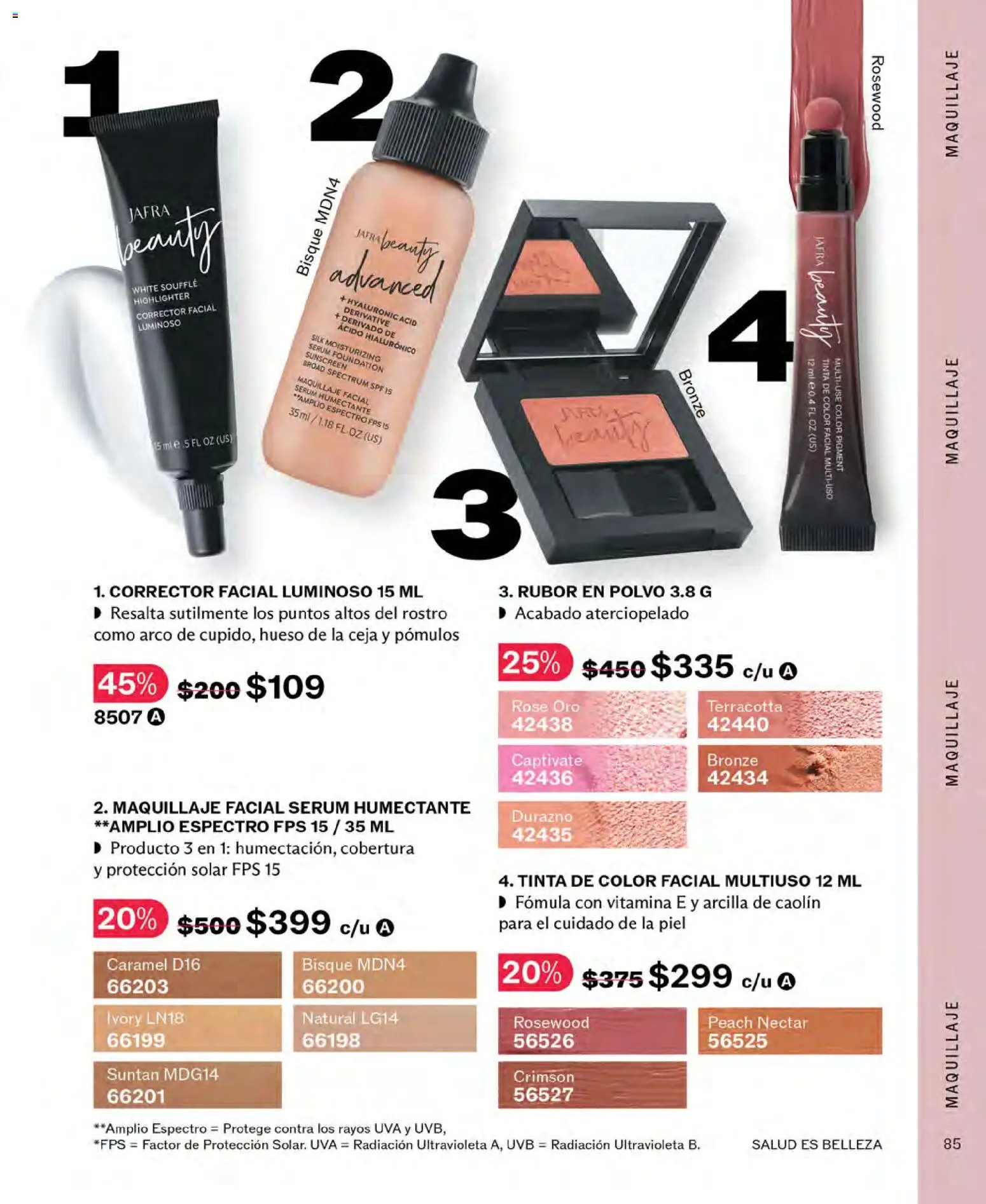 Nuevas ofertas de JAFRA válidas en toda la República Mexicana desde el 01/10/2026. ¡Encuentra las mejores ofertas en JAFRA catálogo! | Página: 85
