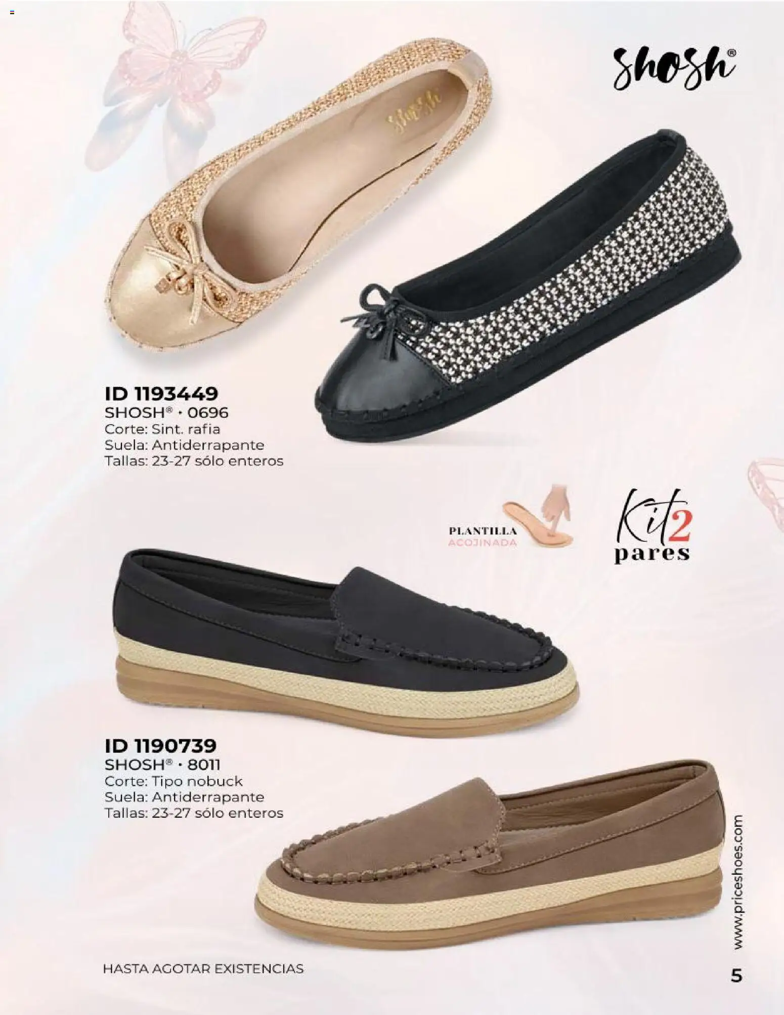 Nuevas ofertas de Price Shoes válidas en toda la República Mexicana desde el 23.04.2026. ¡Encuentra las mejores ofertas en Price Shoes catálogo Especial Confort! | Página: 5