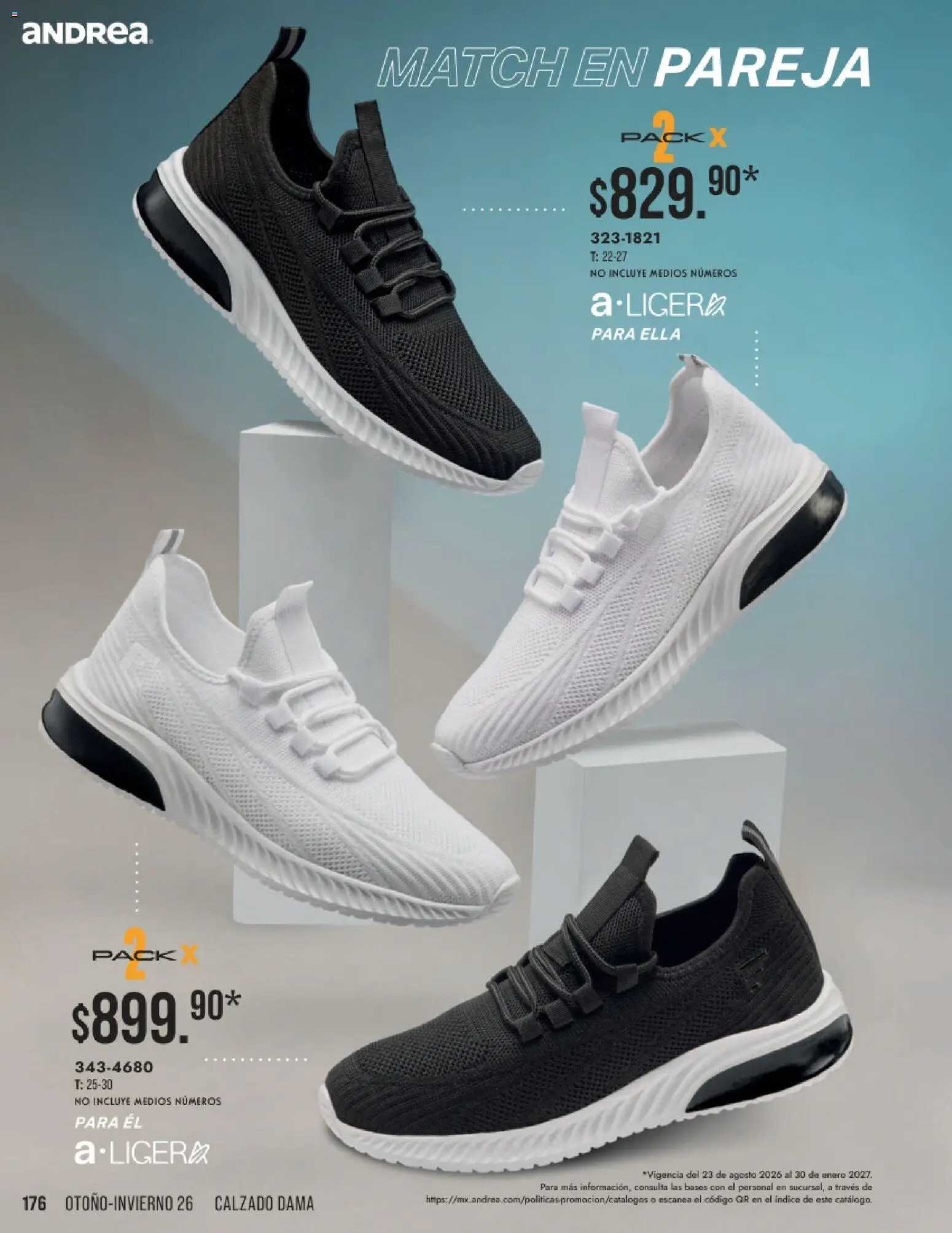 Nuevas ofertas de Andrea válidas en toda la República Mexicana desde el 23/08/2026. ¡Encuentra las mejores ofertas en Andrea catálogo Otoño Invierno! | Página: 176