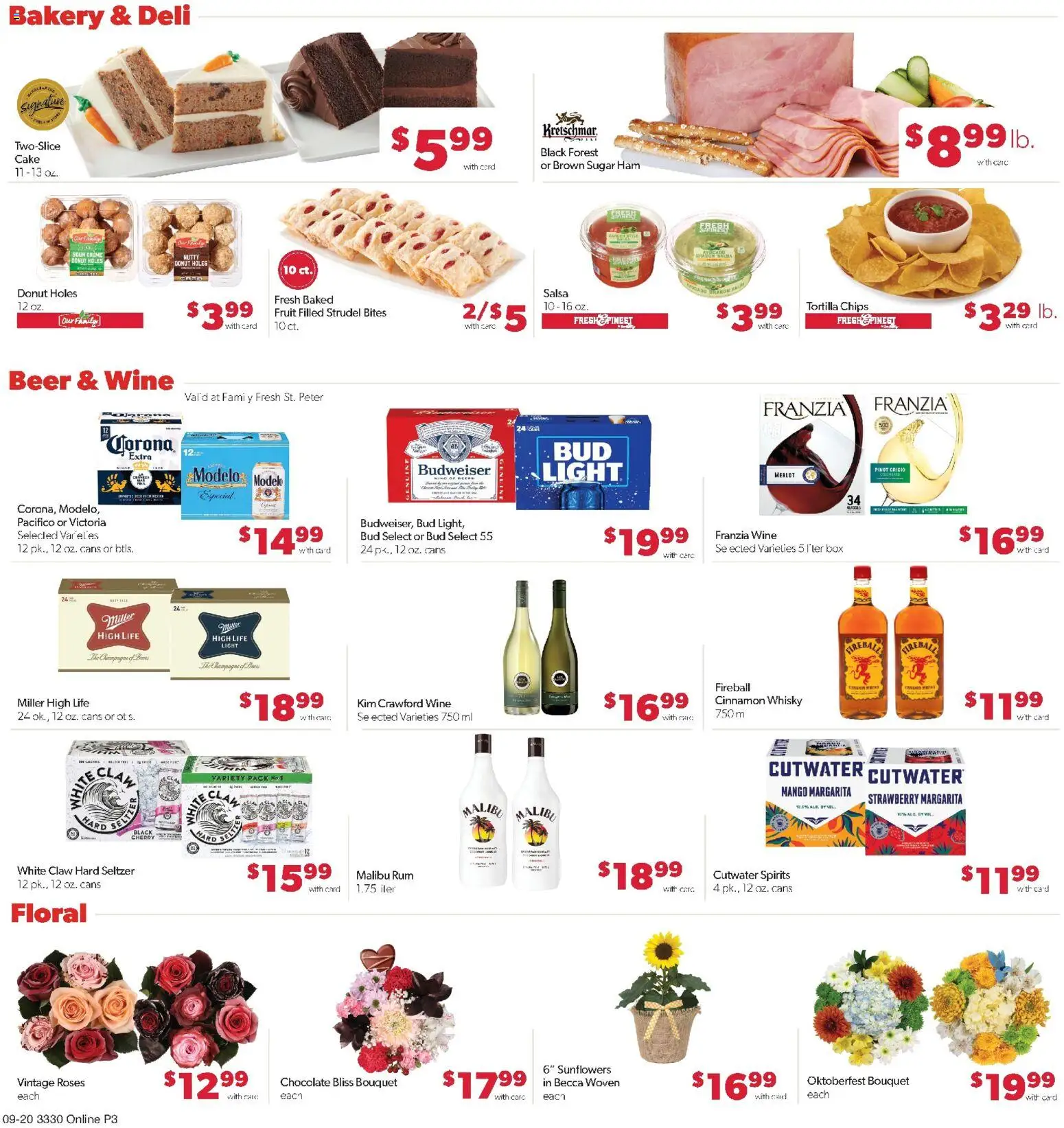 Family Fare Weekly Ad - MN - valid from 09/20/2026 | Page: 7 | Products: Corona Extra, Ham, Beer, Sugar