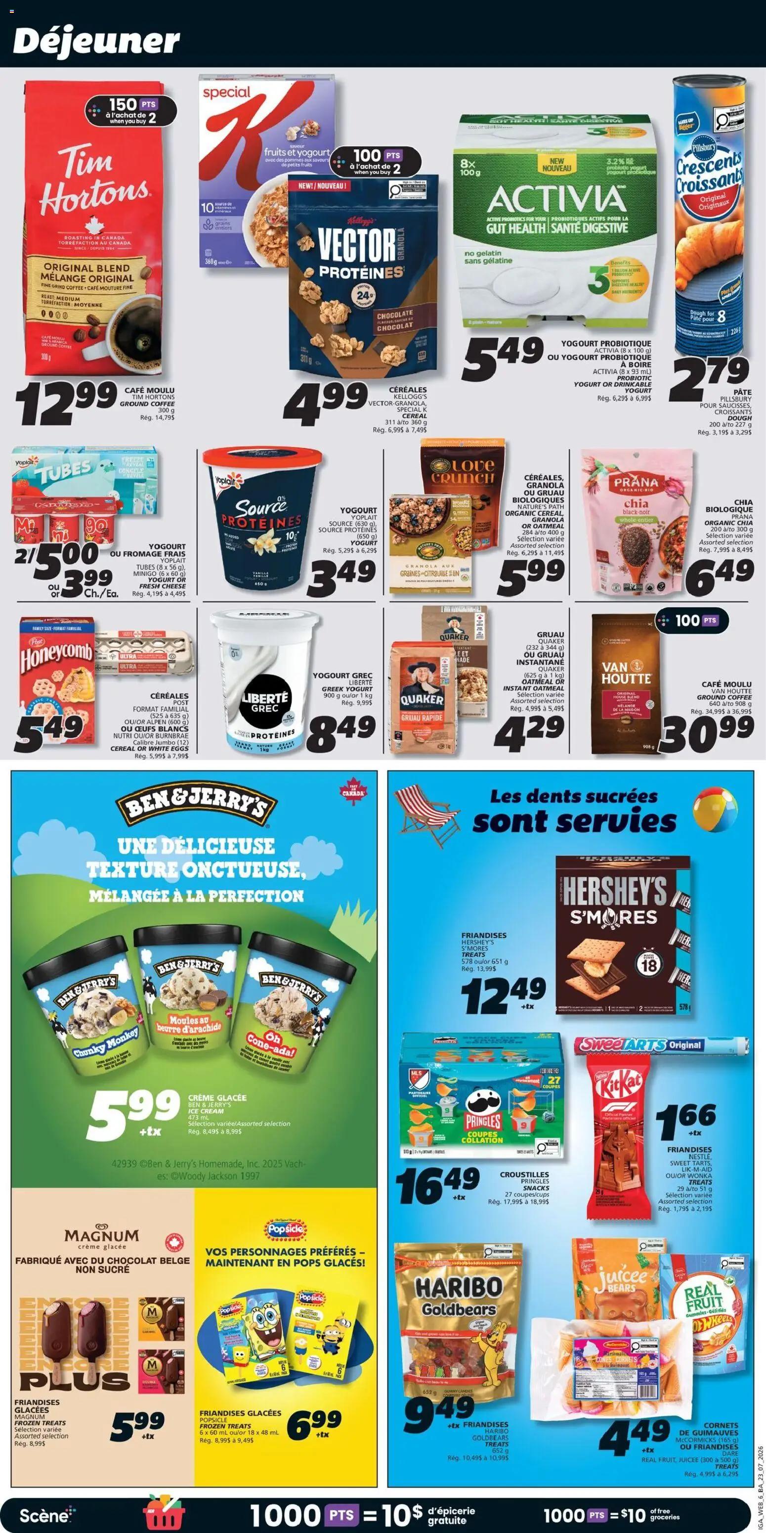 IGA flyer valid from Jul 23, 2026 | Page: 9 | Products: Cream, Ice cream, Pâté, Roast