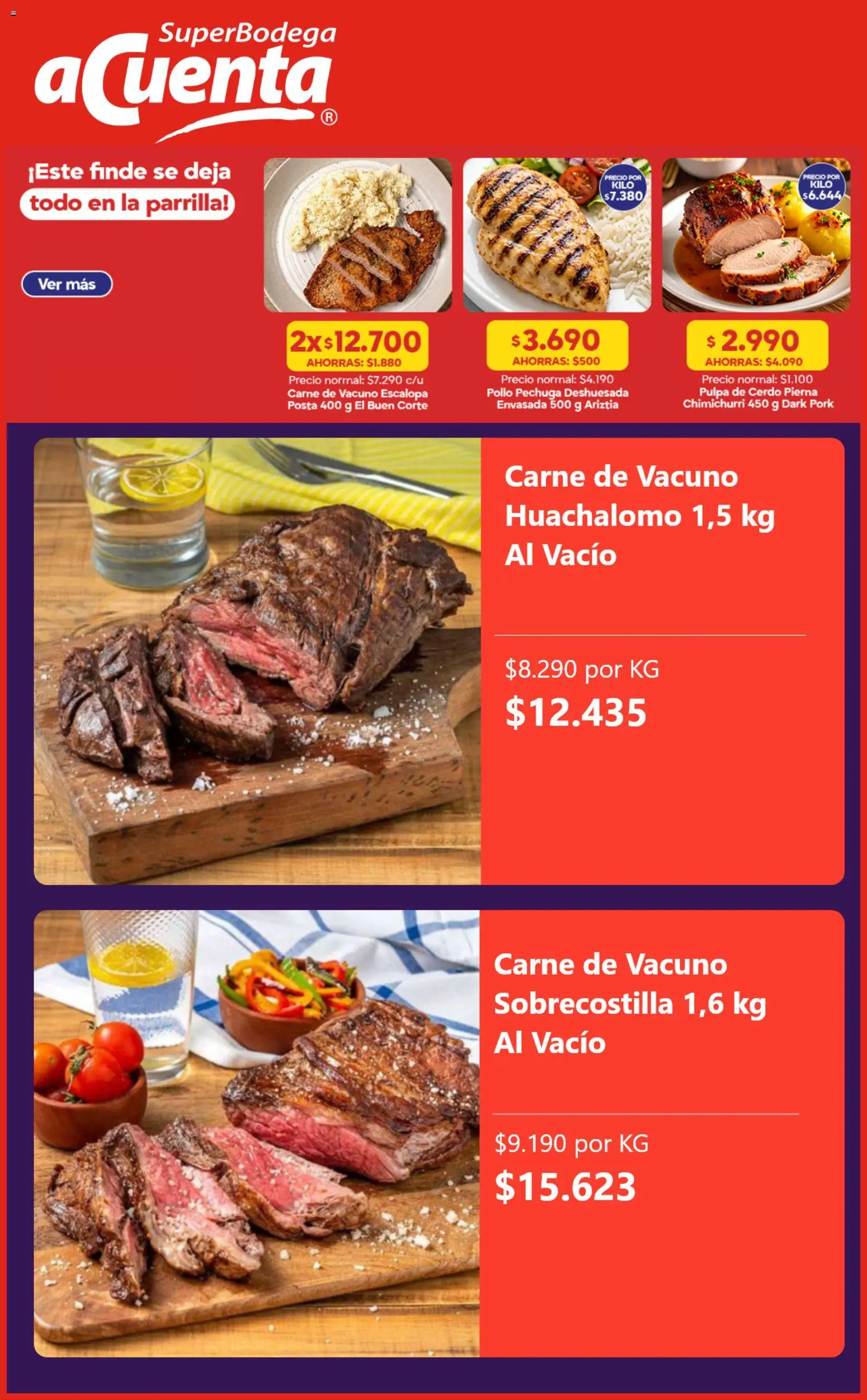 Super Bodega aCuenta Ofertas │ válido desde el 17.08.2026 | Página: 5 | Productos: Pierna, Parrilla, Pollo, Carne