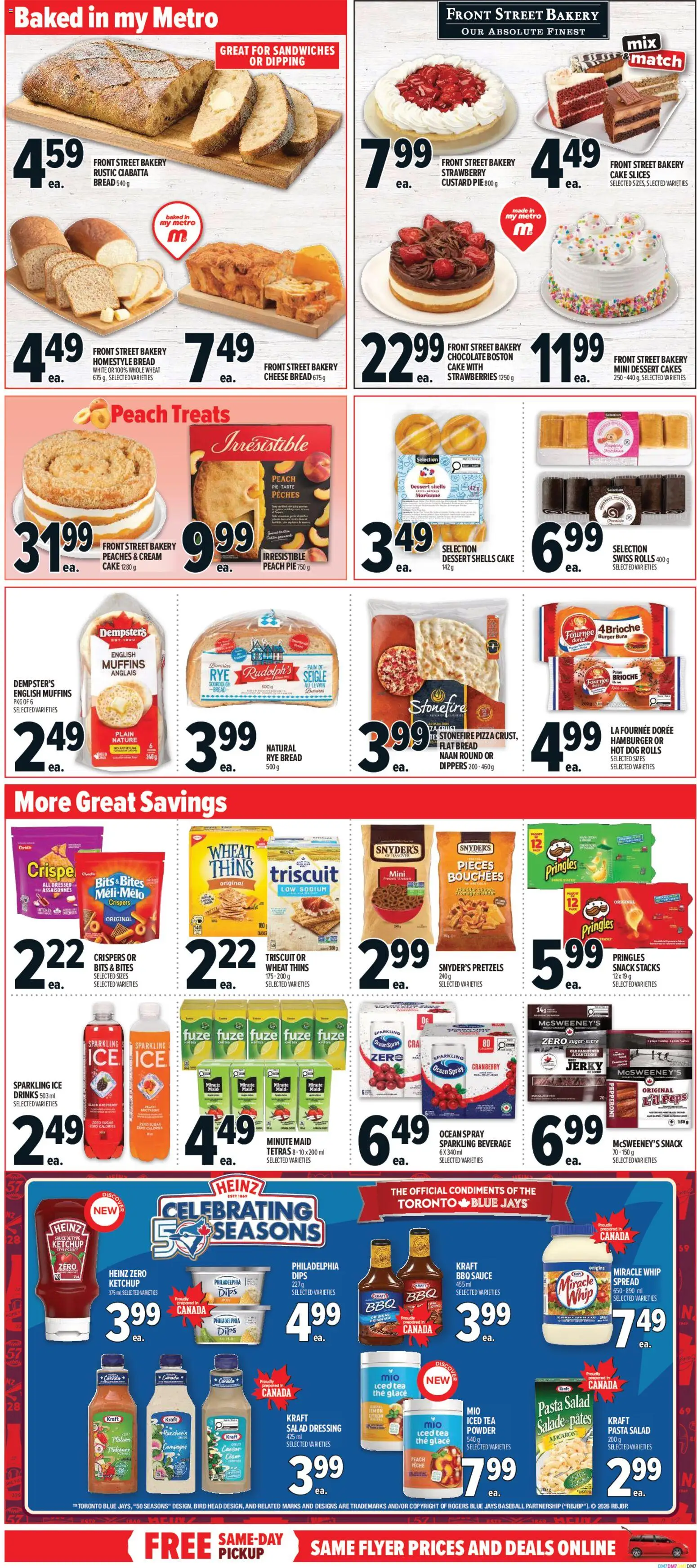 Metro flyer valid from Jul 16, 2026 | Page: 9 | Products: Ketchup, Salad, Bread, Pizza