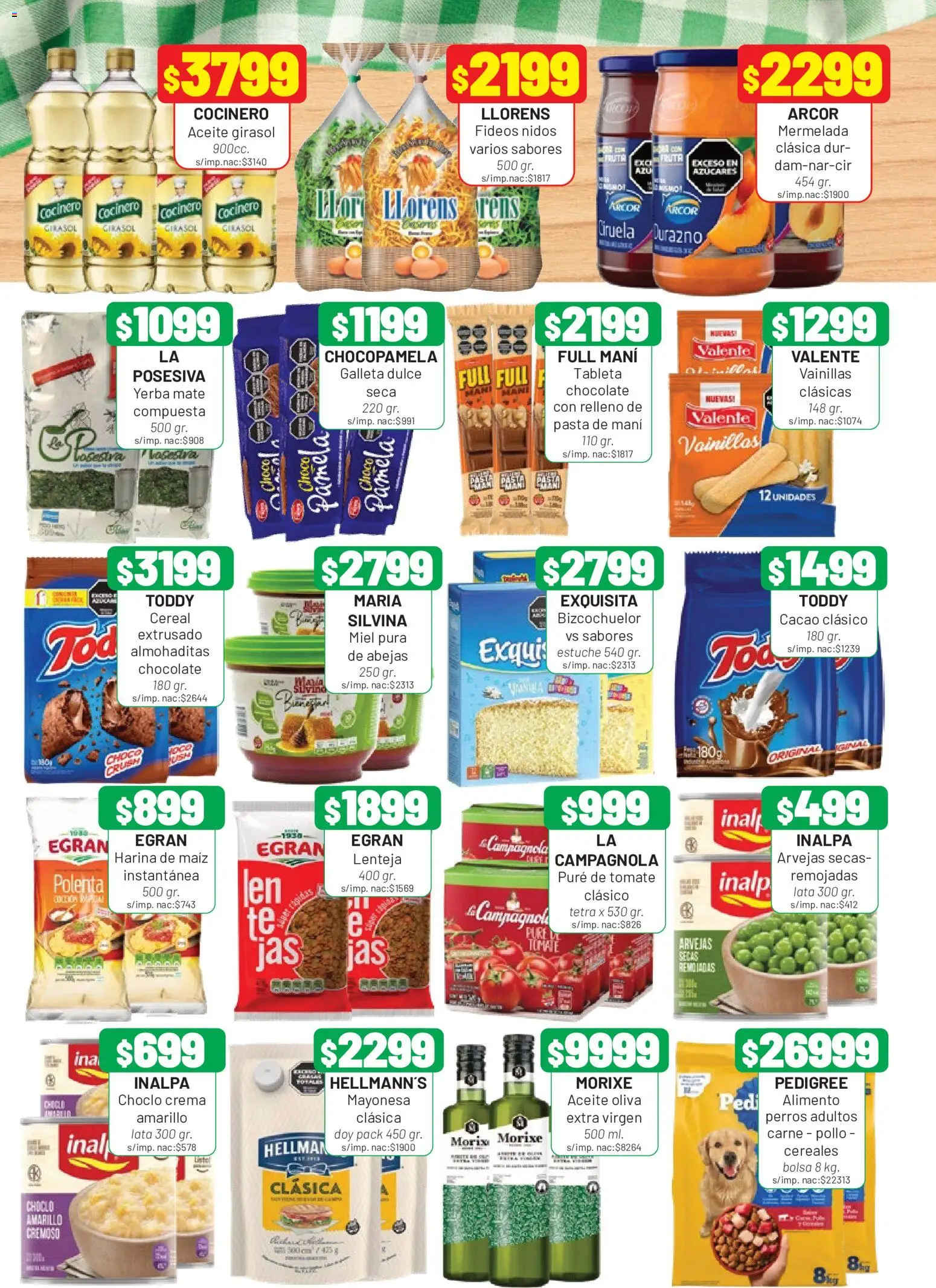 Almacor catálogo │ válido desde el 09/07/2026 | Página: 6 | Productos: Yerba, Polenta, Fideos, Crema