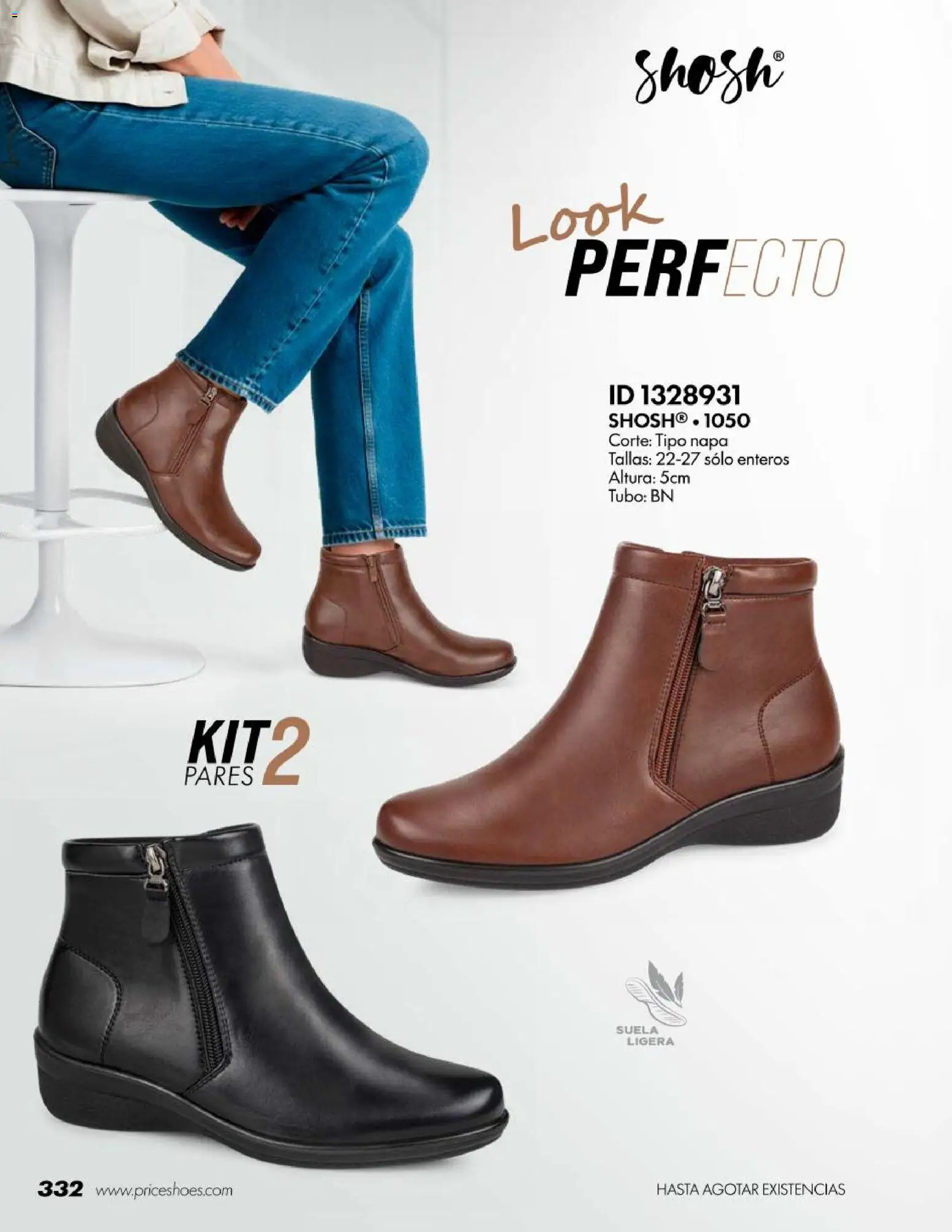 Nuevas ofertas de Price Shoes válidas en toda la República Mexicana desde el 18/07/2026. ¡Encuentra las mejores ofertas en Price Shoes catálogo Botas! | Página: 332