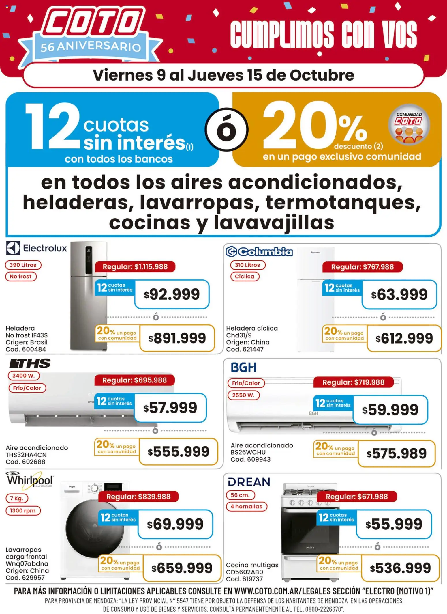 Coto ofertas electro │ válido desde el 09/10/2026 | Página: 1