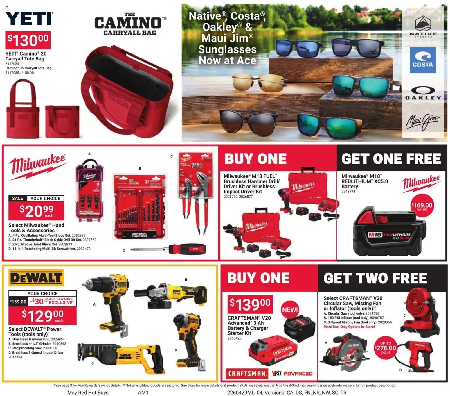 Giant Eagle Ace Ad - valid from 29.04.2026 | Page: 4 | Products: Hammer, Drill Bit, Starter, Bag