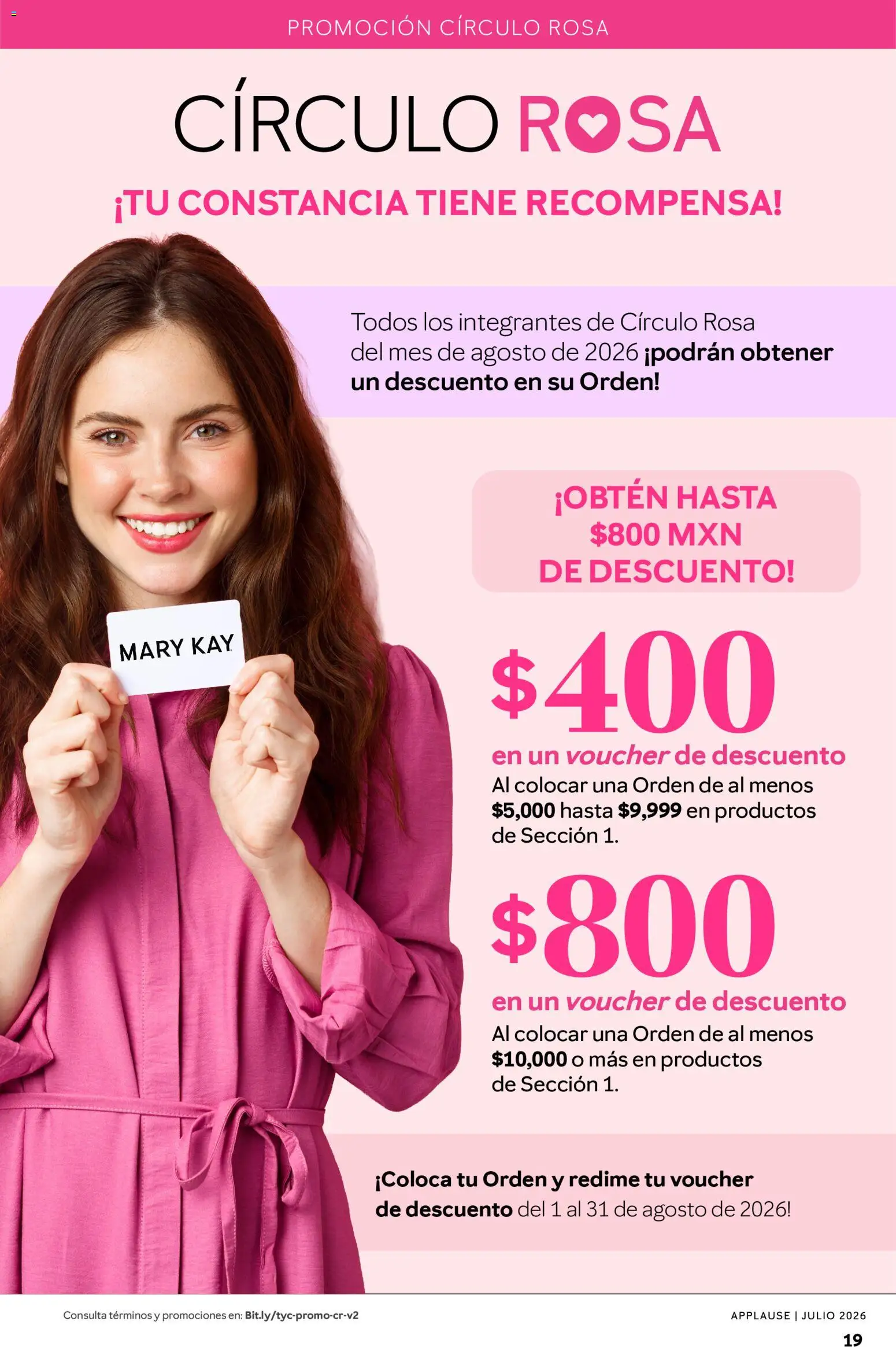 Nuevas ofertas de Mary Kay válidas en toda la República Mexicana desde el 01/07/2026. ¡Encuentra las mejores ofertas en Catálogo Mary Kay Applause 2026! | Página: 19