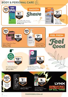 Preview of Foodworks catalogue  - valid from 06.05.2026 | Page: 12 | Products: Butter, Deodorant, Razor, Vitamin